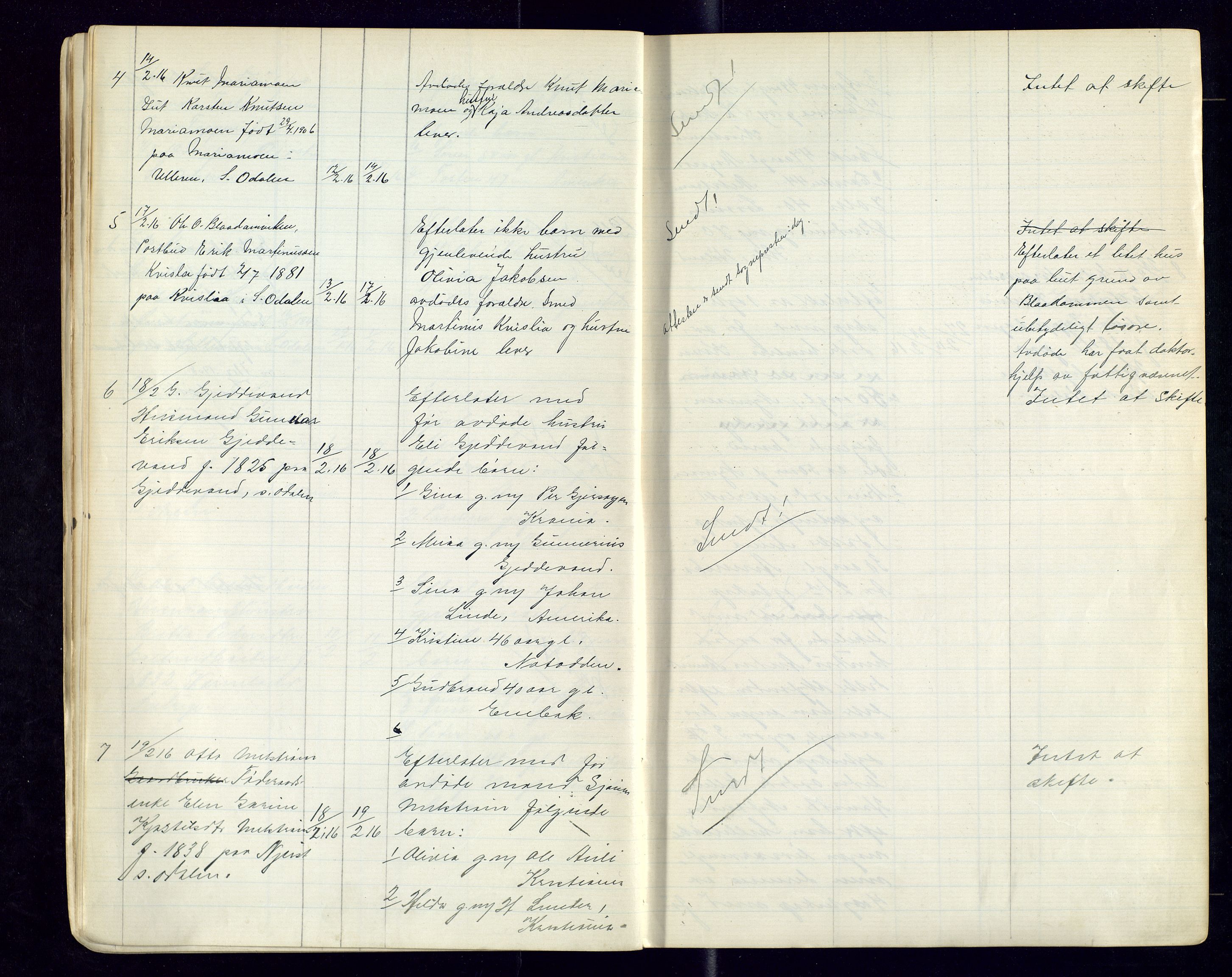 Sør-Odal lensmannskontor, SAH/LHS-022/H/Hb/L0002/0002: Protokoller over anmeldte dødsfall / Protokoll over anmeldte dødsfall, 1915-1921