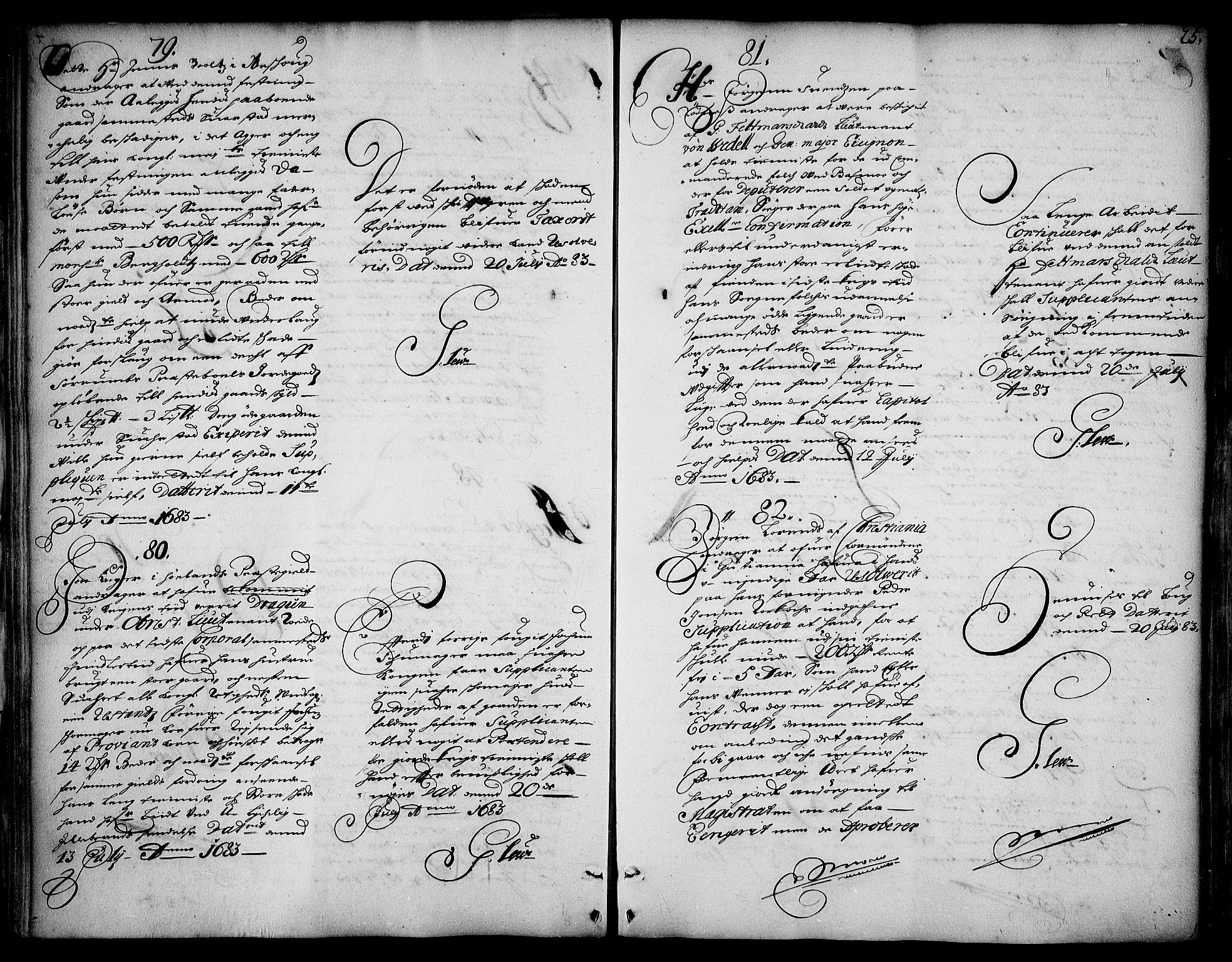 Stattholderembetet 1572-1771, AV/RA-EA-2870/Ad/L0004: Supplikasjons- og resolusjonsprotokoll, 1683-1691, s. 23b-24a