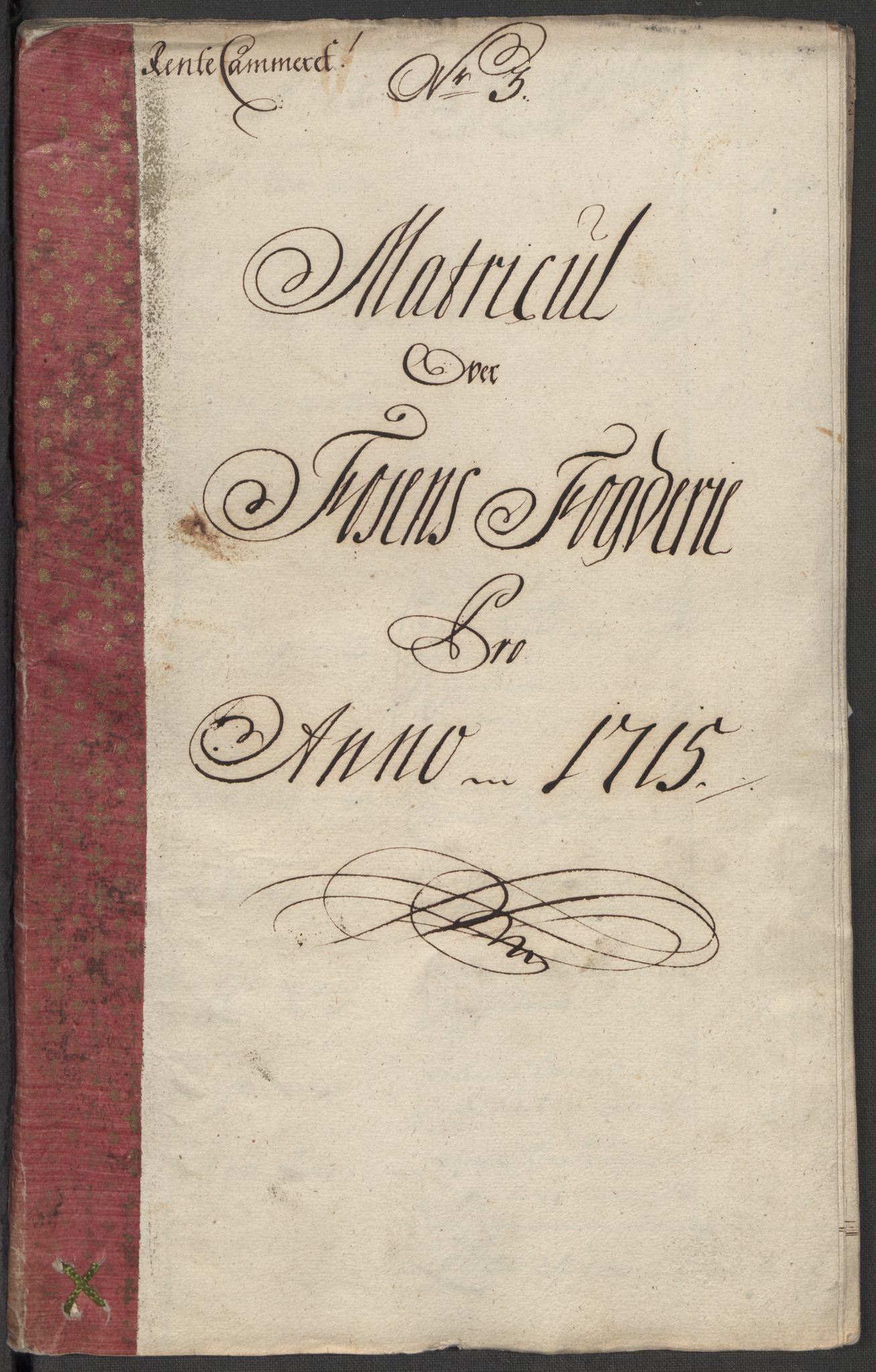 Rentekammeret inntil 1814, Reviderte regnskaper, Fogderegnskap, RA/EA-4092/R57/L3863: Fogderegnskap Fosen, 1715, s. 23