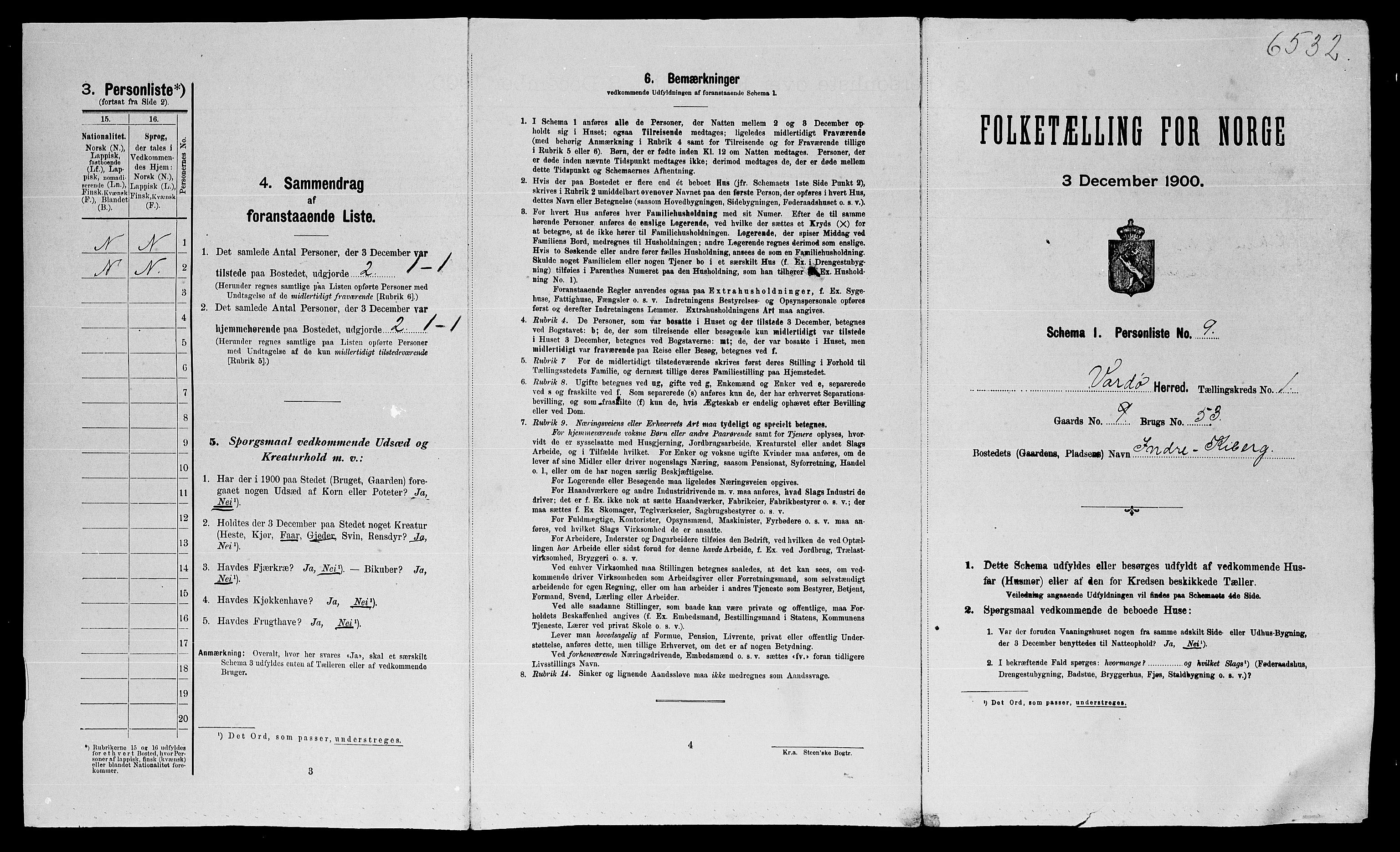 SATØ, Folketelling 1900 for 2028 Vardø herred, 1900, s. 54