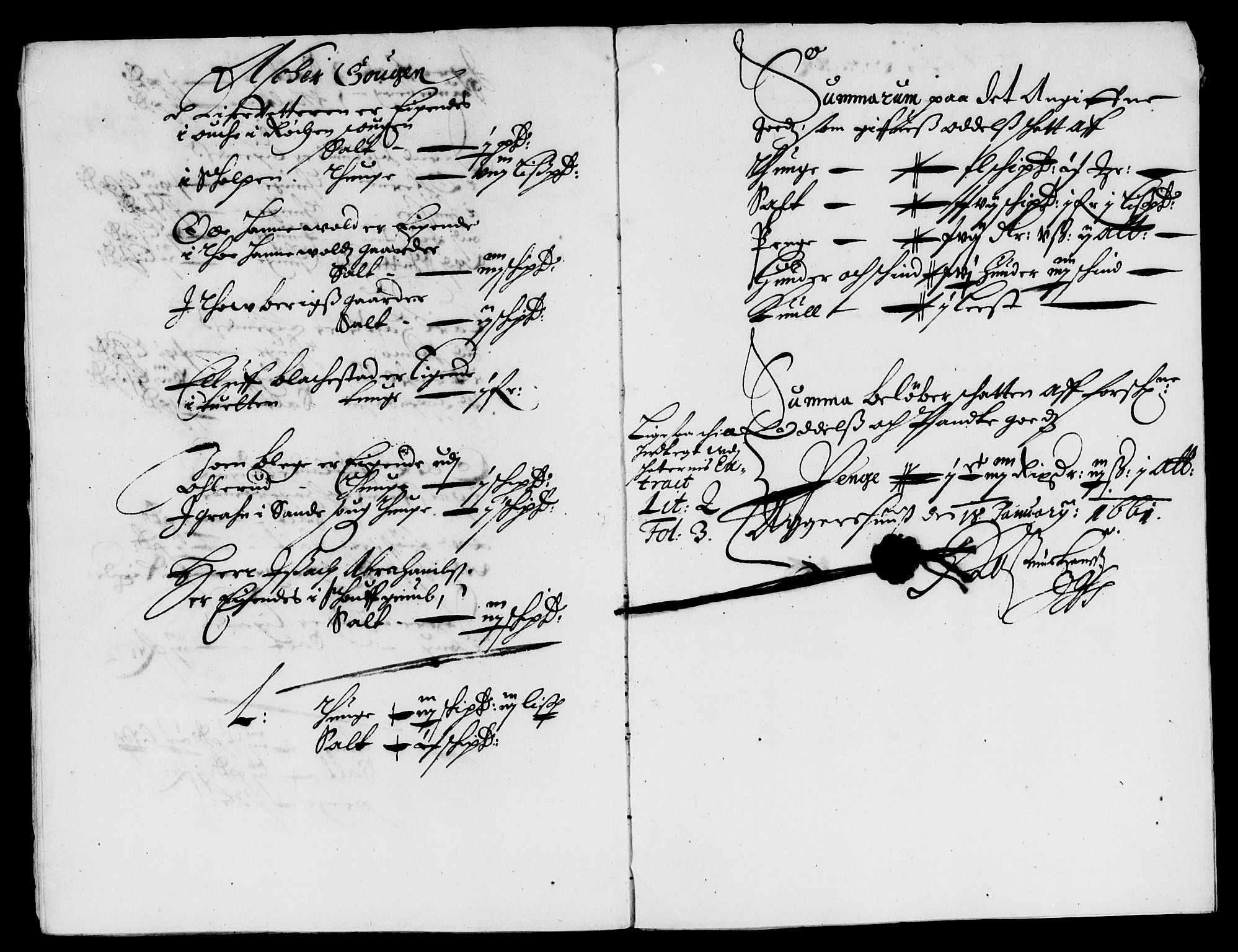 Rentekammeret inntil 1814, Reviderte regnskaper, Lensregnskaper, AV/RA-EA-5023/R/Rb/Rba/L0257: Akershus len, 1660-1661