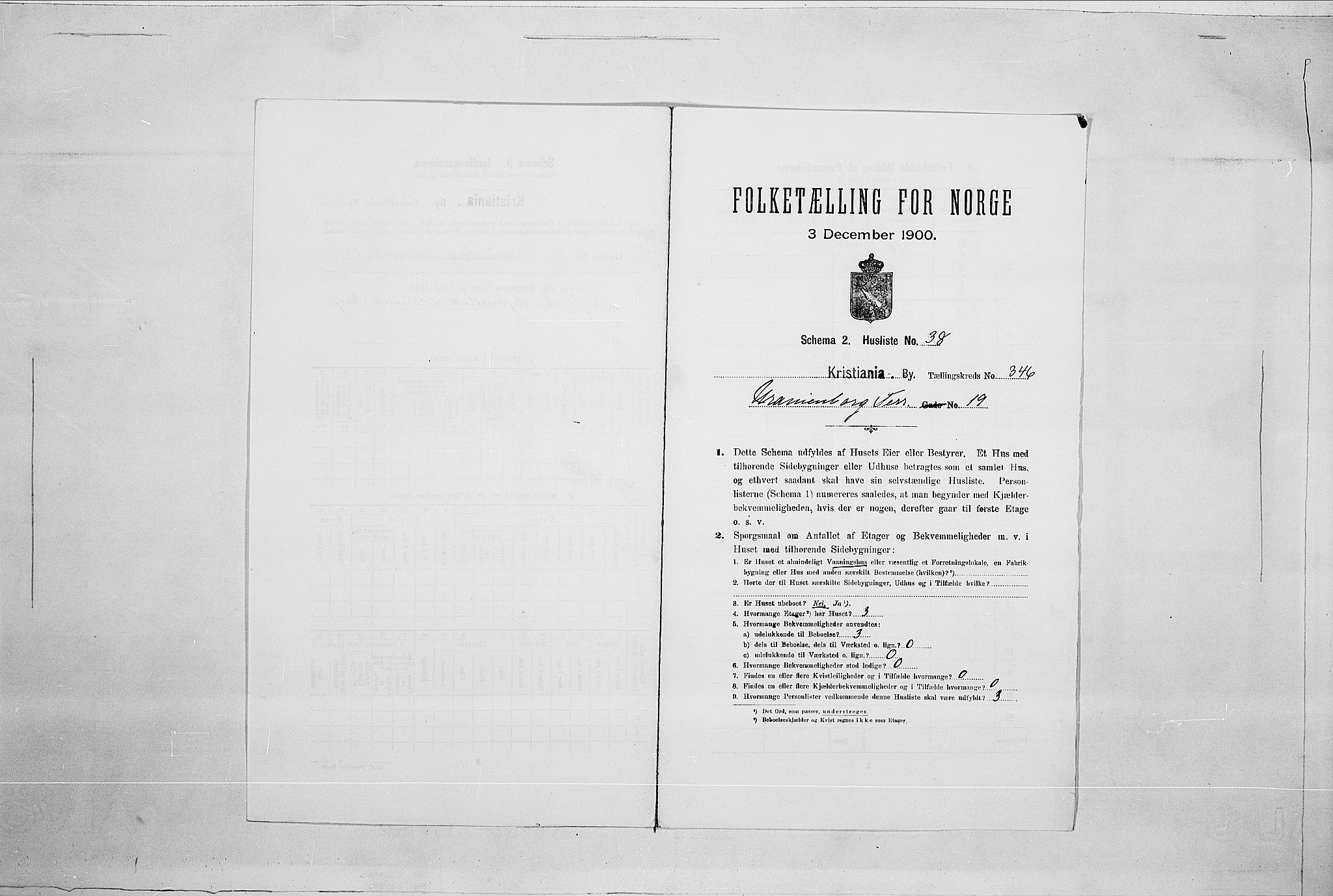 SAO, Folketelling 1900 for 0301 Kristiania kjøpstad, 1900, s. 108098