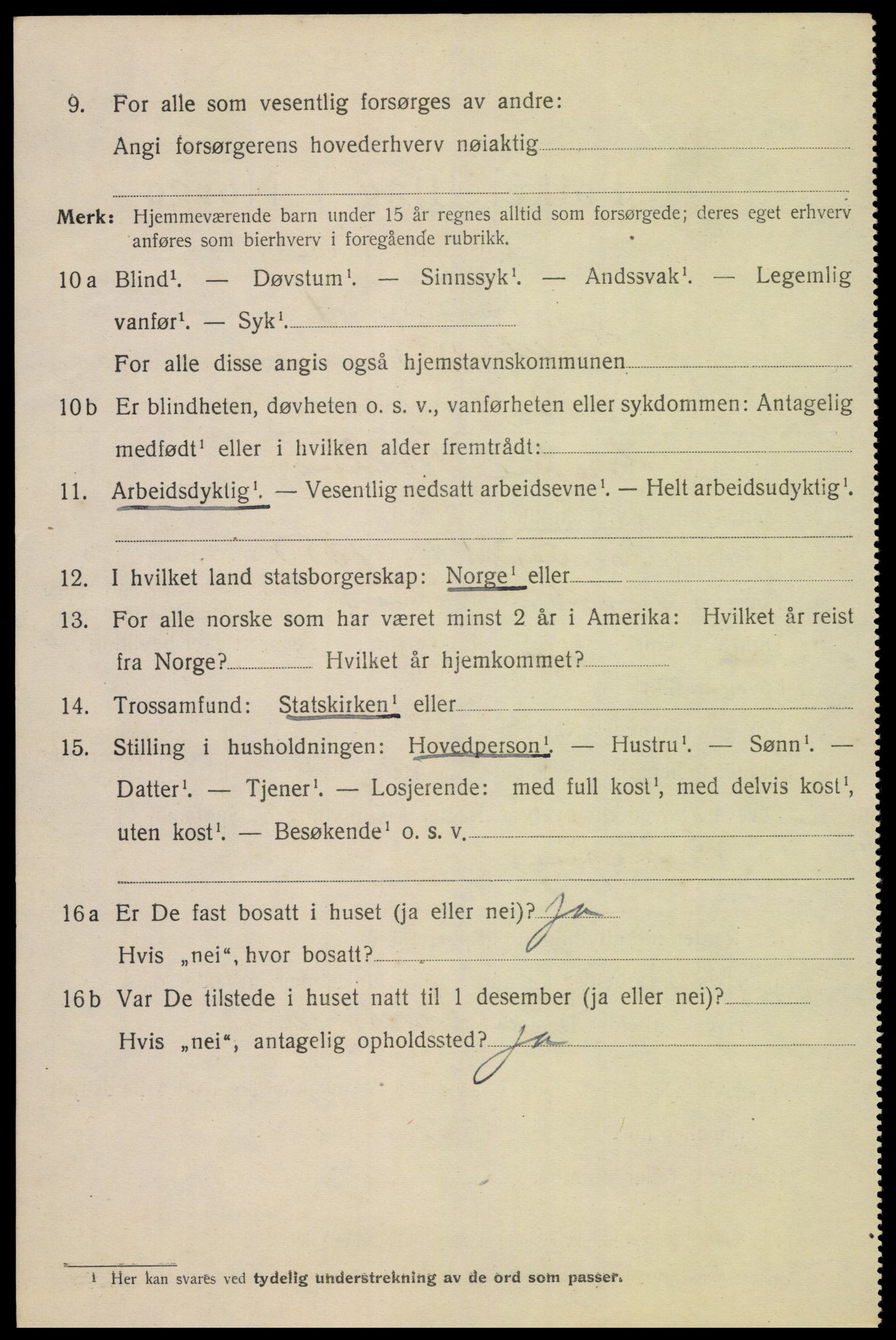 SAK, Folketelling 1920 for 1004 Flekkefjord kjøpstad, 1920, s. 5853