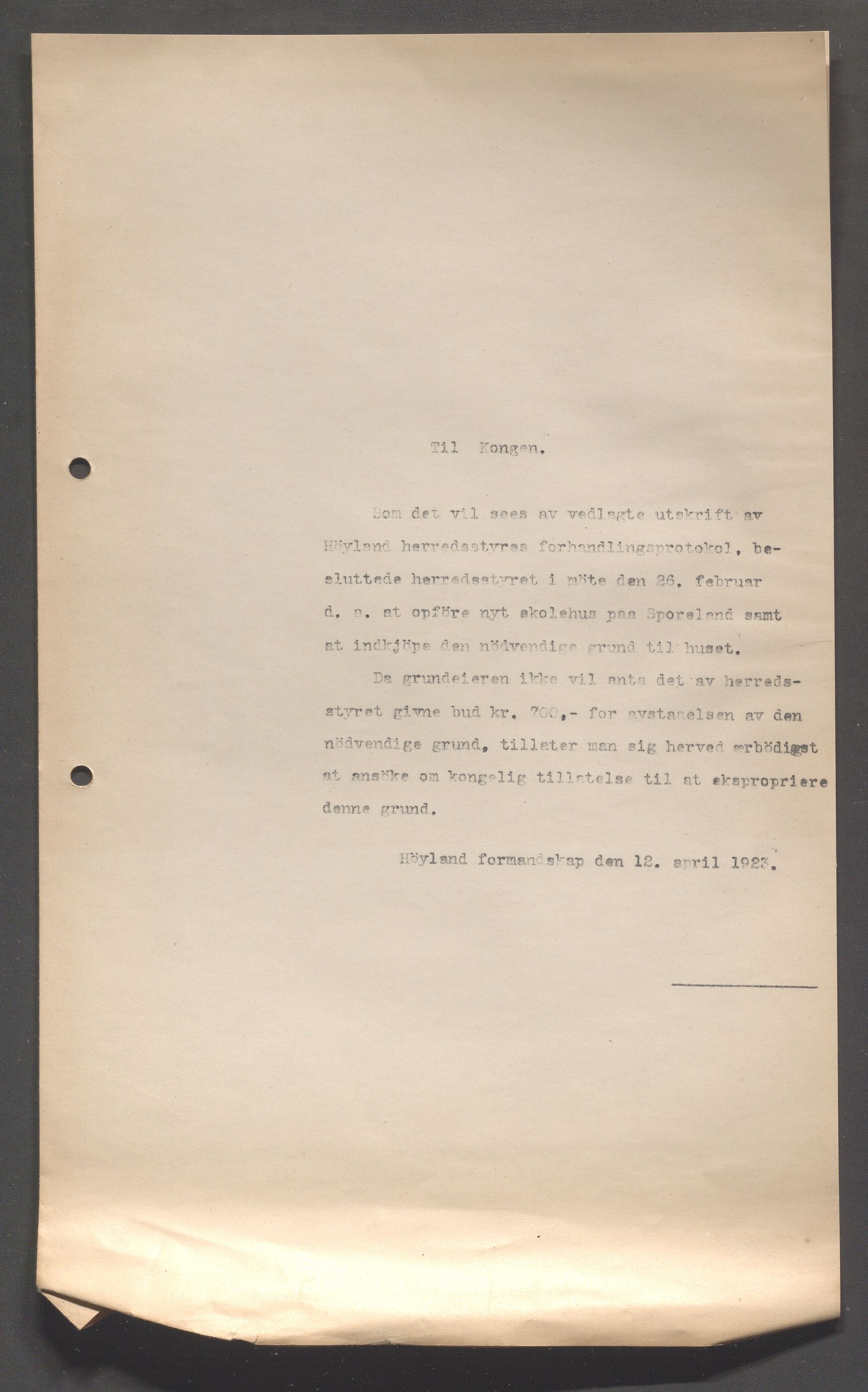 Høyland kommune - Formannskapet, IKAR/K-100046/B/L0006: Kopibok, 1920-1923, s. 589