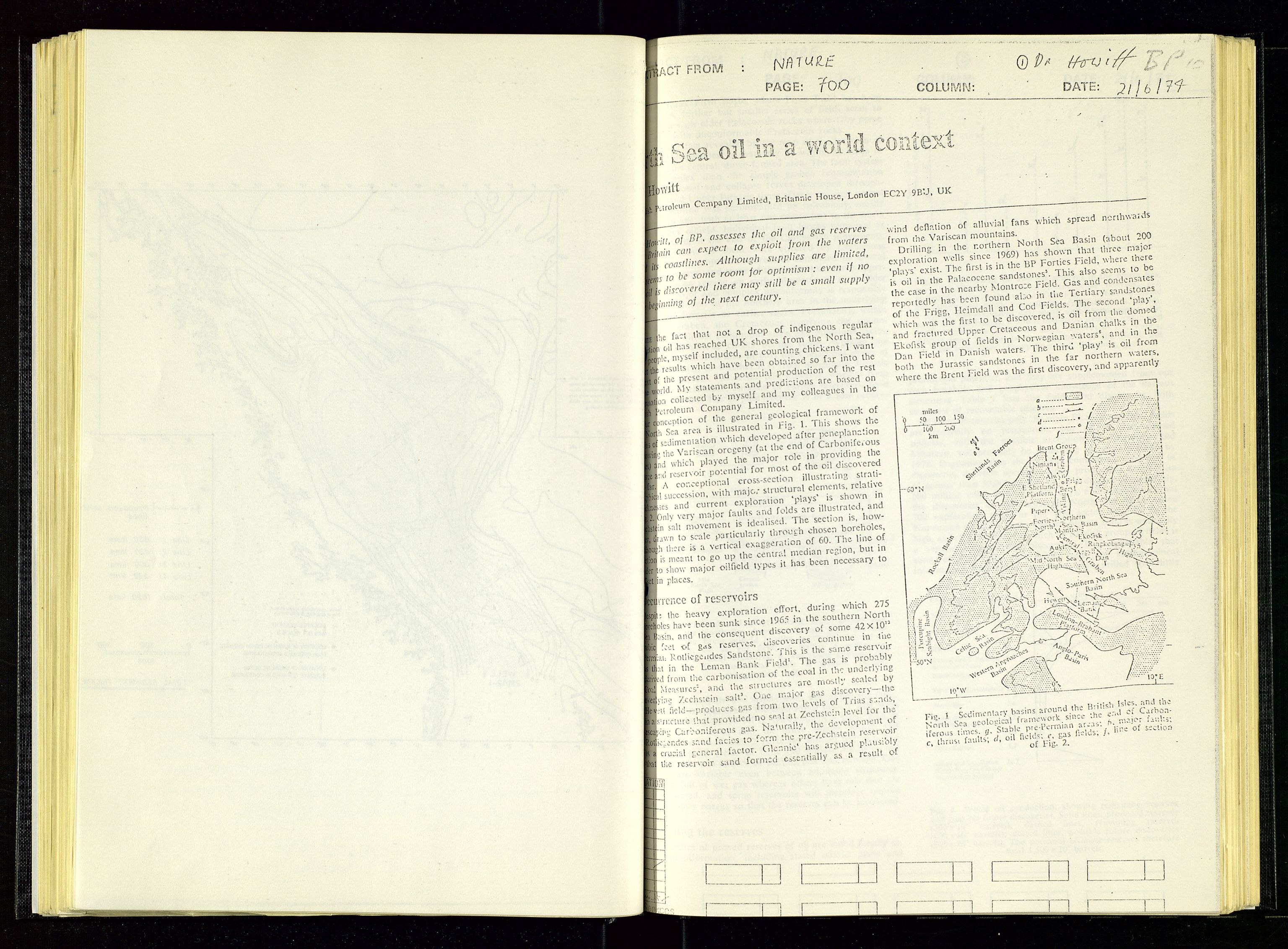 Oljedirektoratet, AV/SAST-A-101366/Aa/L0002: Referatprotokoller, 1974