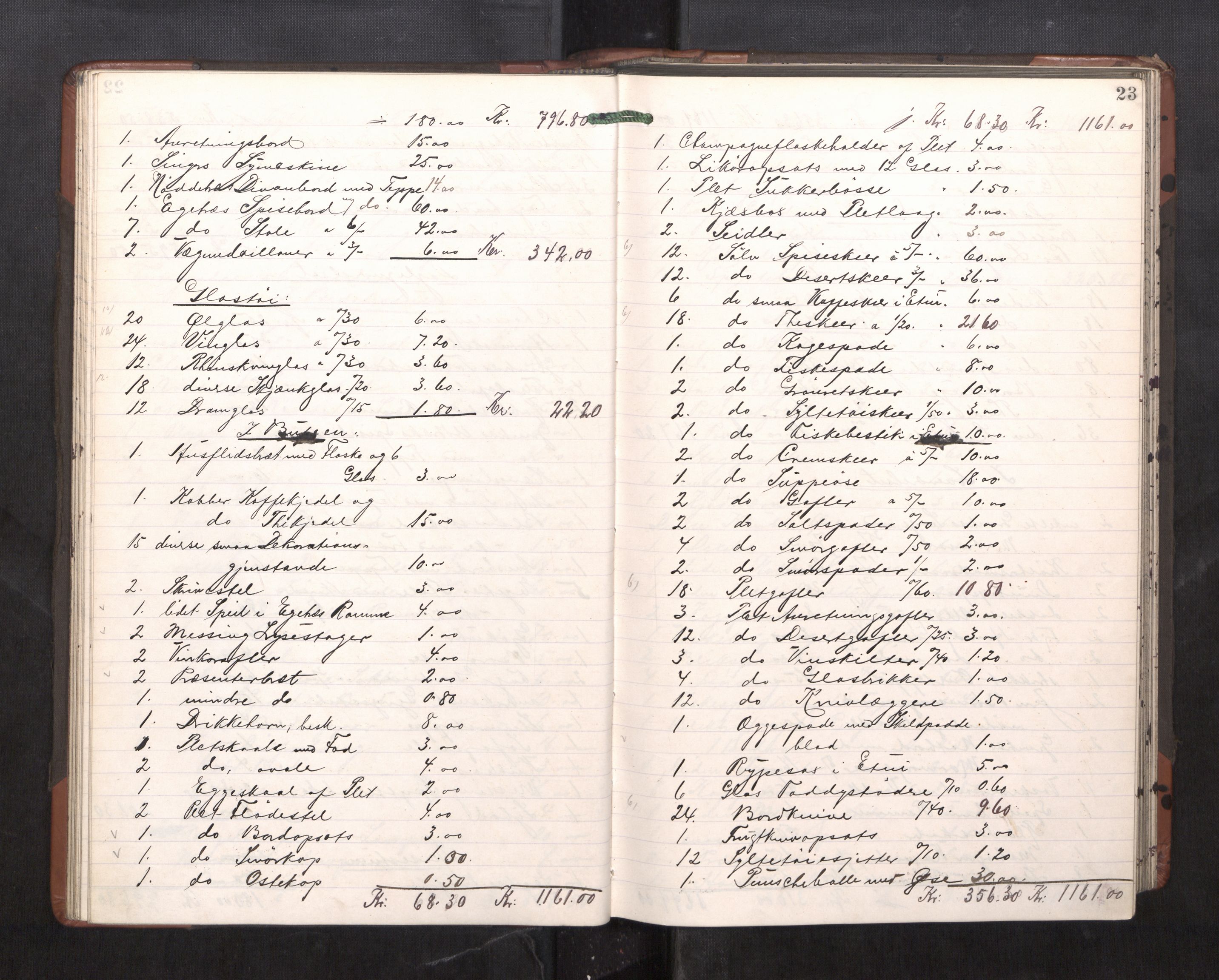 Trondheim byfogd, AV/SAT-A-0003/1/3/3C/L0023: Skifteregistreringsprotokoll - 11/2-15/5. (u/ register), 1905-1907, s. 23