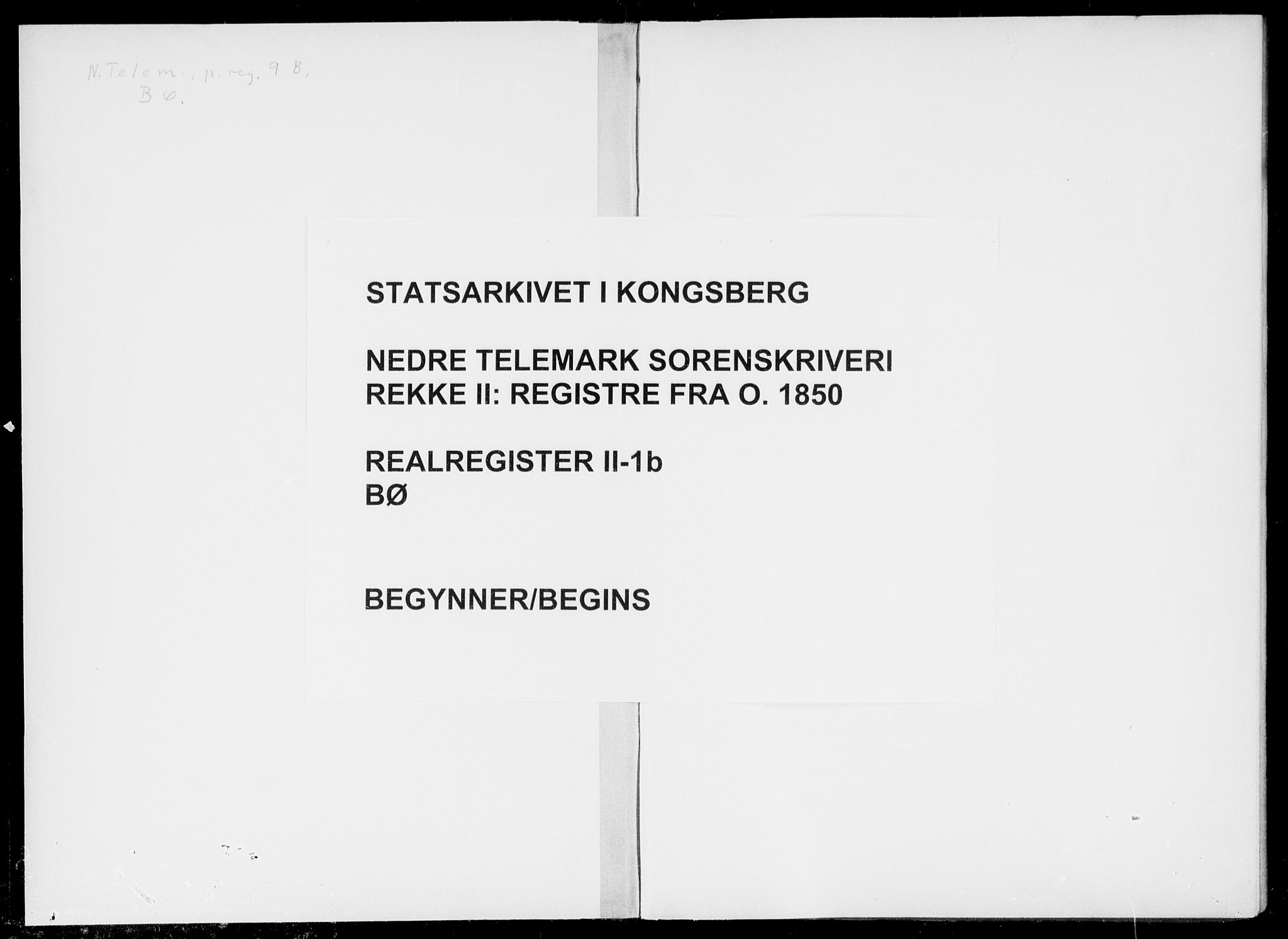 Nedre Telemark sorenskriveri, SAKO/A-135/G/Gb/Gbb/L0001b: Panteregister nr. II 1b