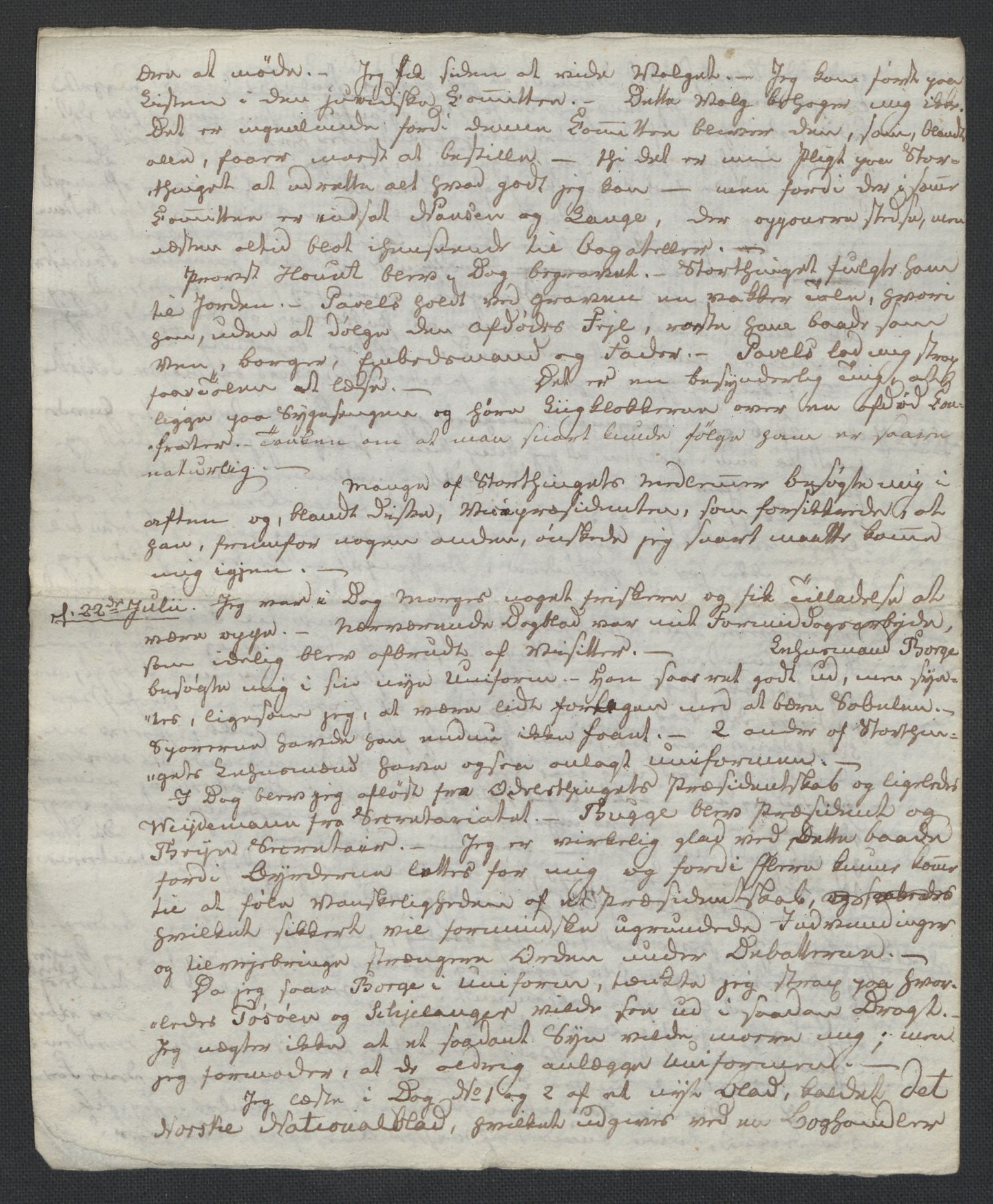 Christie, Wilhelm Frimann Koren, AV/RA-PA-0014/F/L0005: Christies dokumenter fra Stortinget, 1815-1816, s. 47