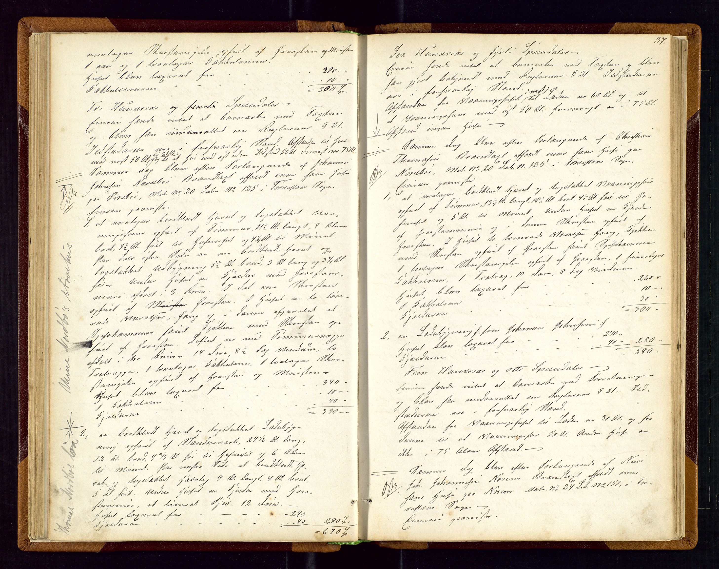 Torvestad lensmannskontor, SAST/A-100307/1/Goa/L0001: "Brandtaxationsprotokol for Torvestad Thinglag", 1867-1883, s. 36b-37a