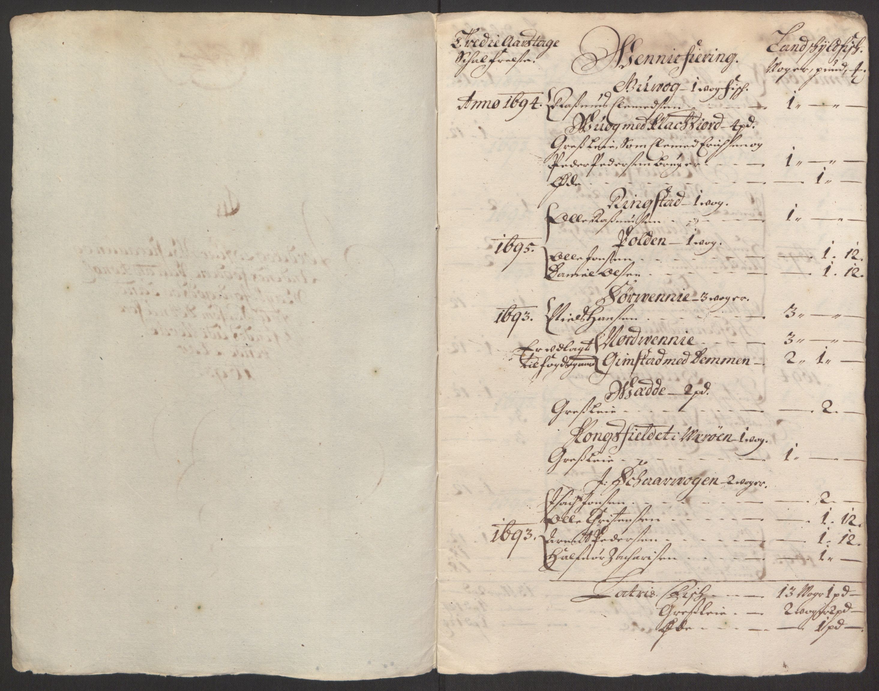 Rentekammeret inntil 1814, Reviderte regnskaper, Fogderegnskap, RA/EA-4092/R67/L4676: Fogderegnskap Vesterålen, Andenes og Lofoten, 1691-1693, s. 292