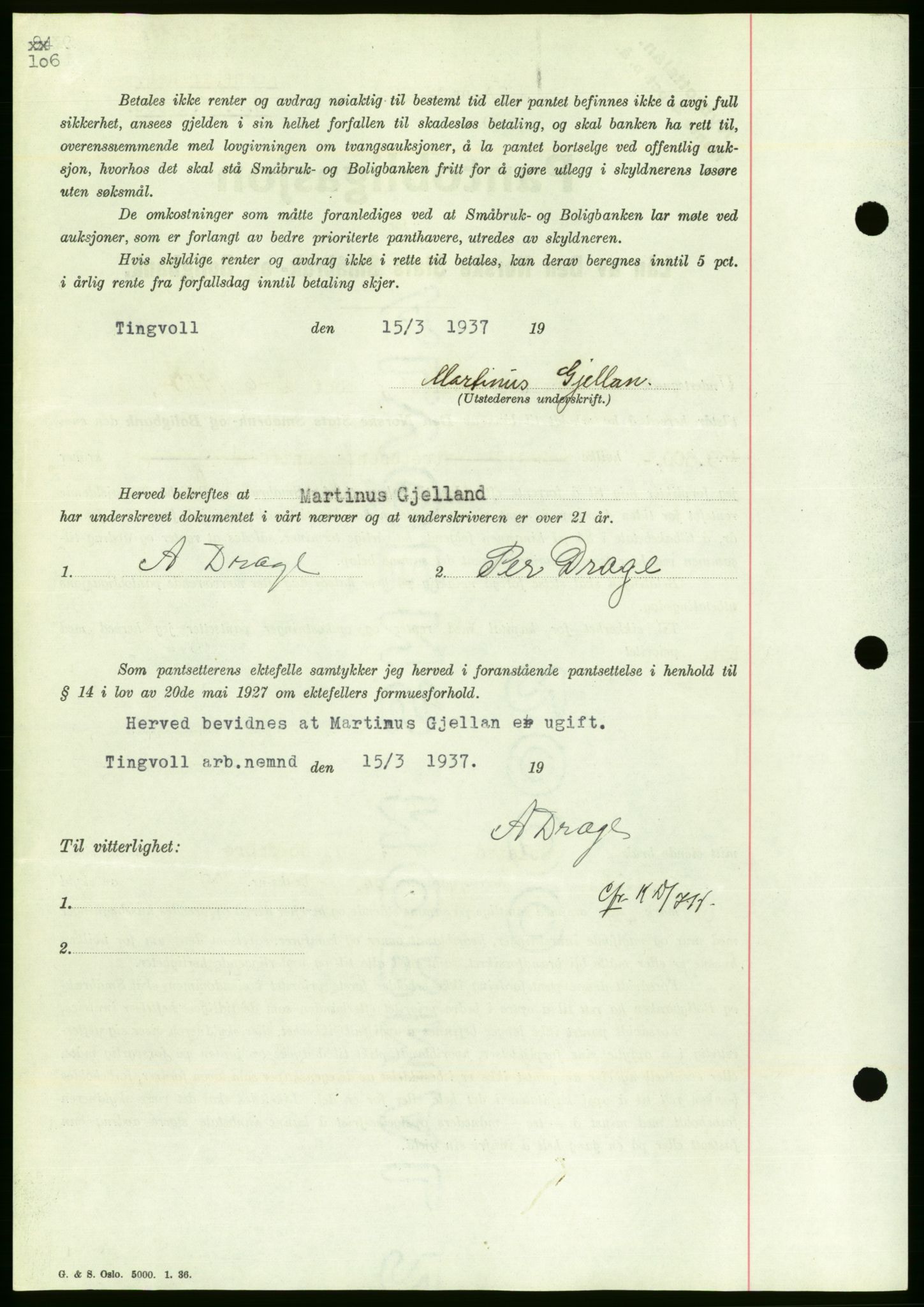 Nordmøre sorenskriveri, AV/SAT-A-4132/1/2/2Ca/L0091: Pantebok nr. B81, 1937-1937, Dagboknr: 753/1937