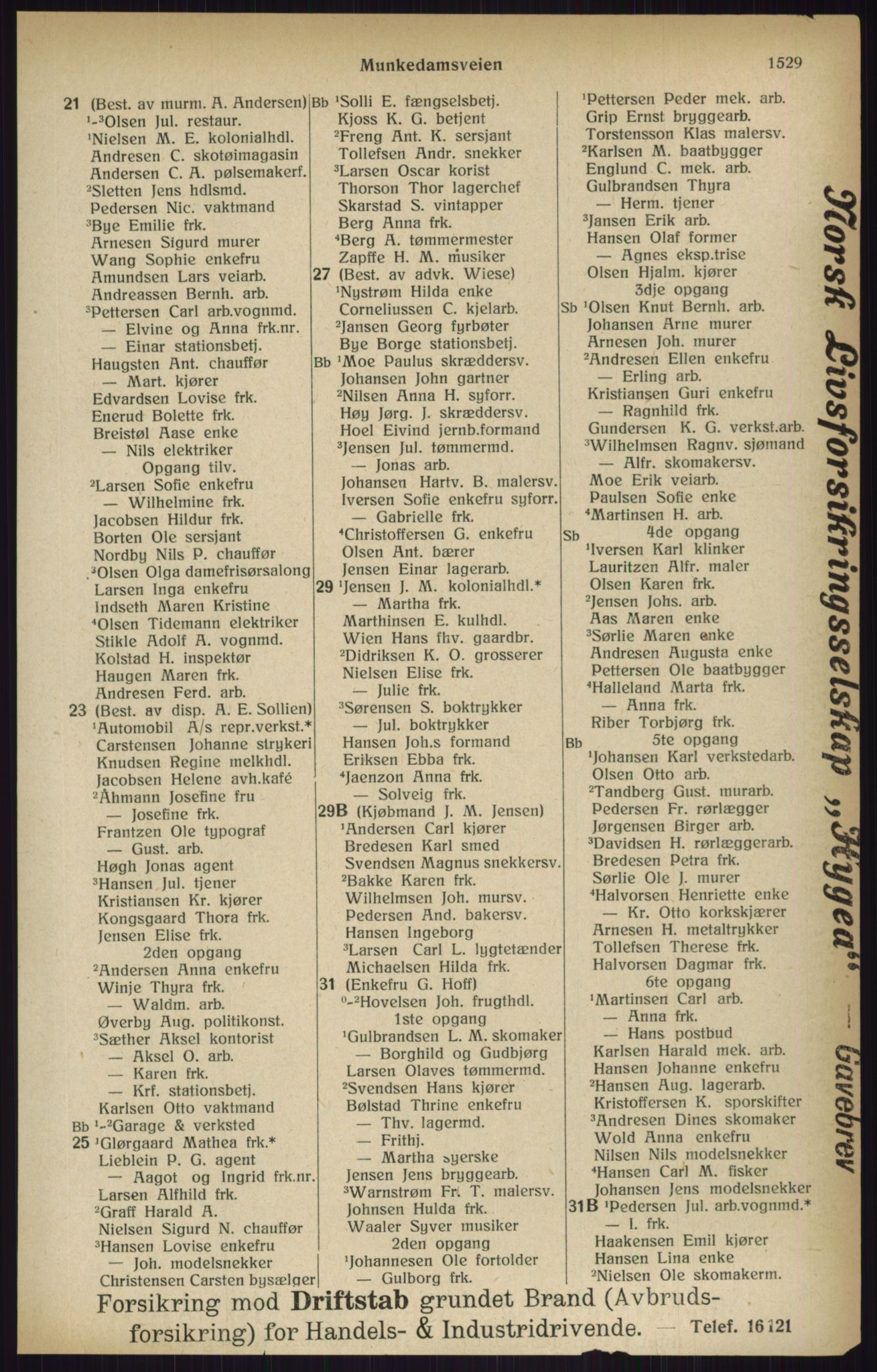Kristiania/Oslo adressebok, PUBL/-, 1916, s. 1529