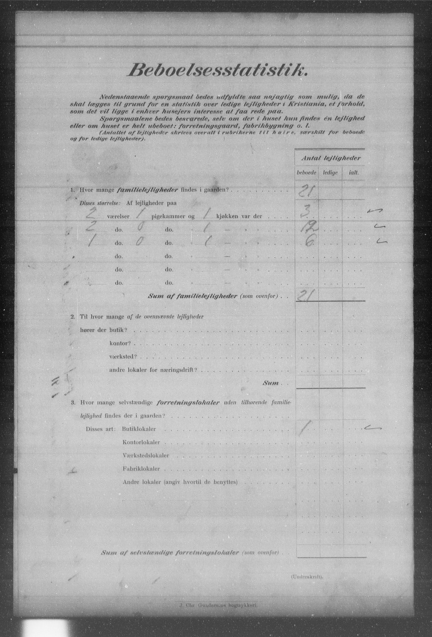 OBA, Kommunal folketelling 31.12.1903 for Kristiania kjøpstad, 1903, s. 7521