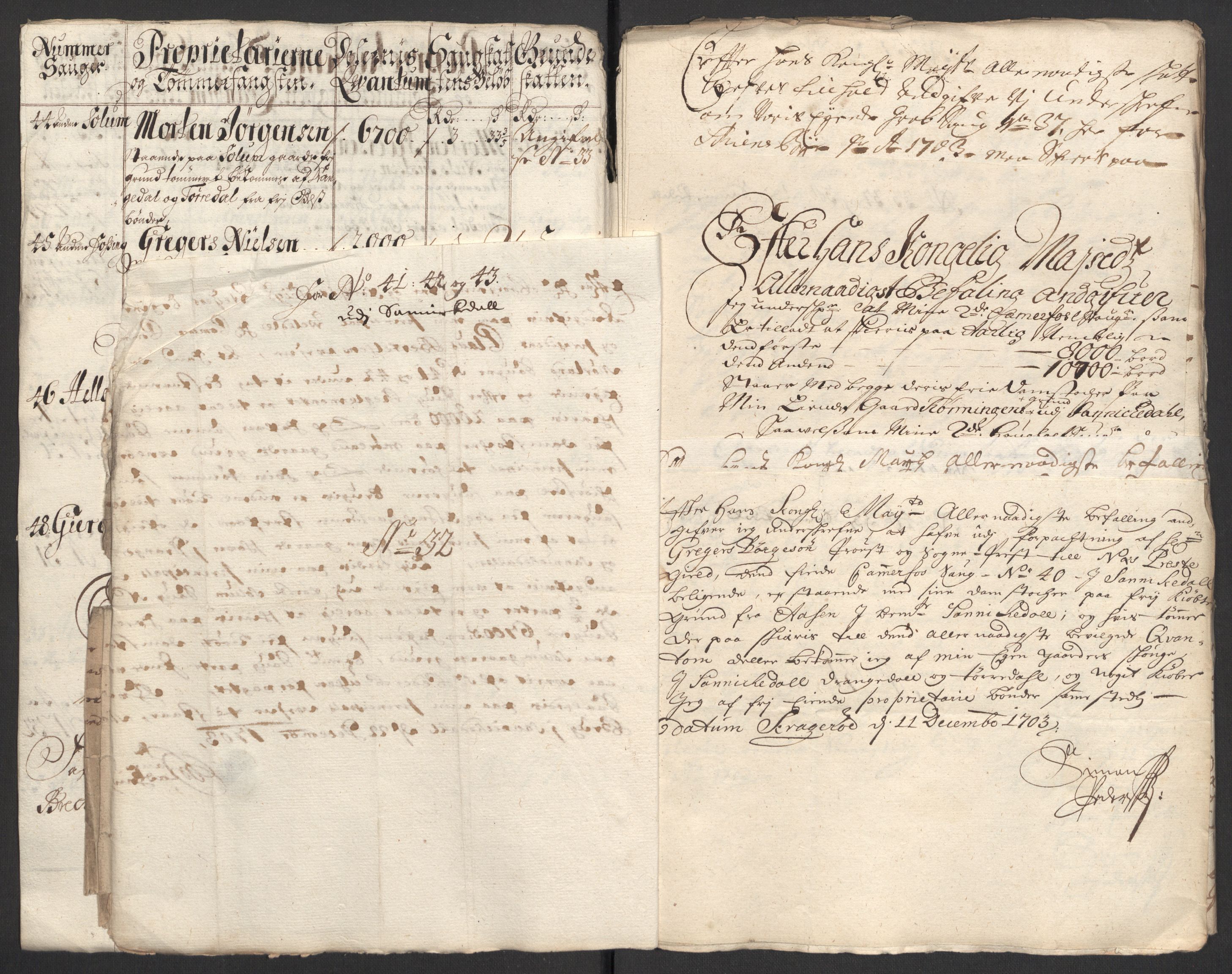 Rentekammeret inntil 1814, Reviderte regnskaper, Fogderegnskap, RA/EA-4092/R36/L2109: Fogderegnskap Øvre og Nedre Telemark og Bamble, 1703, s. 205