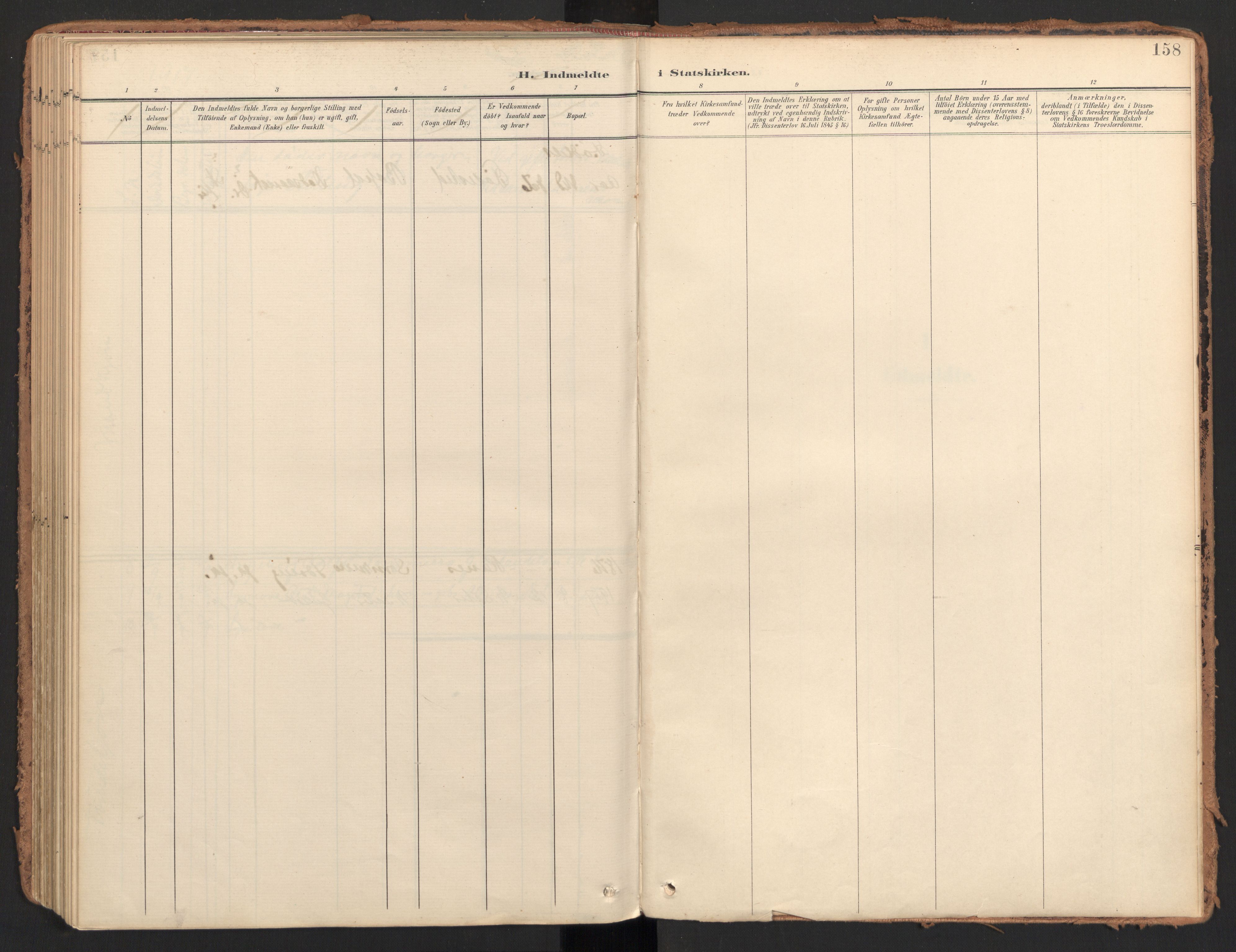 Ministerialprotokoller, klokkerbøker og fødselsregistre - Møre og Romsdal, SAT/A-1454/596/L1057: Ministerialbok nr. 596A02, 1900-1917, s. 158