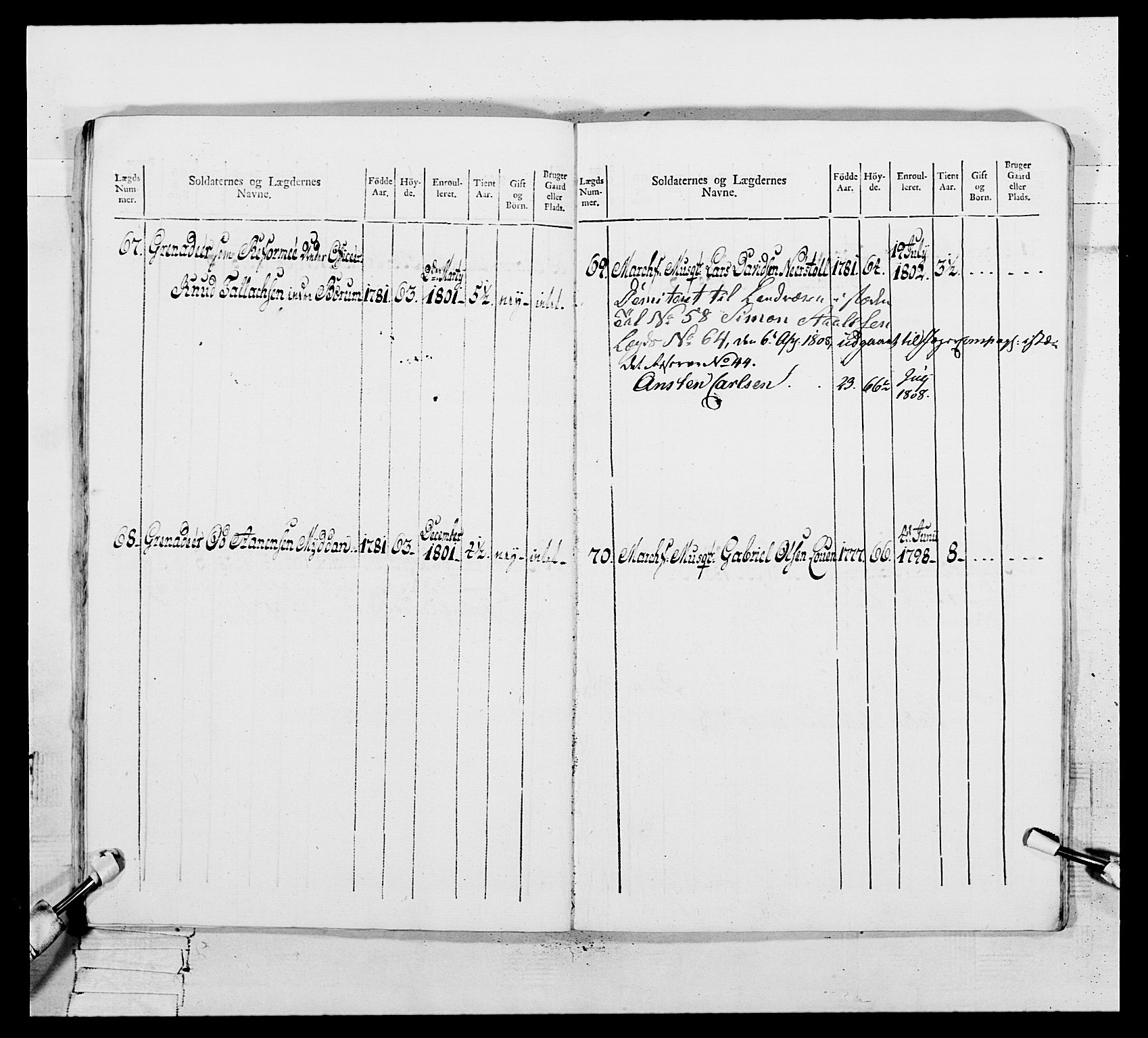 Generalitets- og kommissariatskollegiet, Det kongelige norske kommissariatskollegium, AV/RA-EA-5420/E/Eh/L0109: Vesterlenske nasjonale infanteriregiment, 1806, s. 339