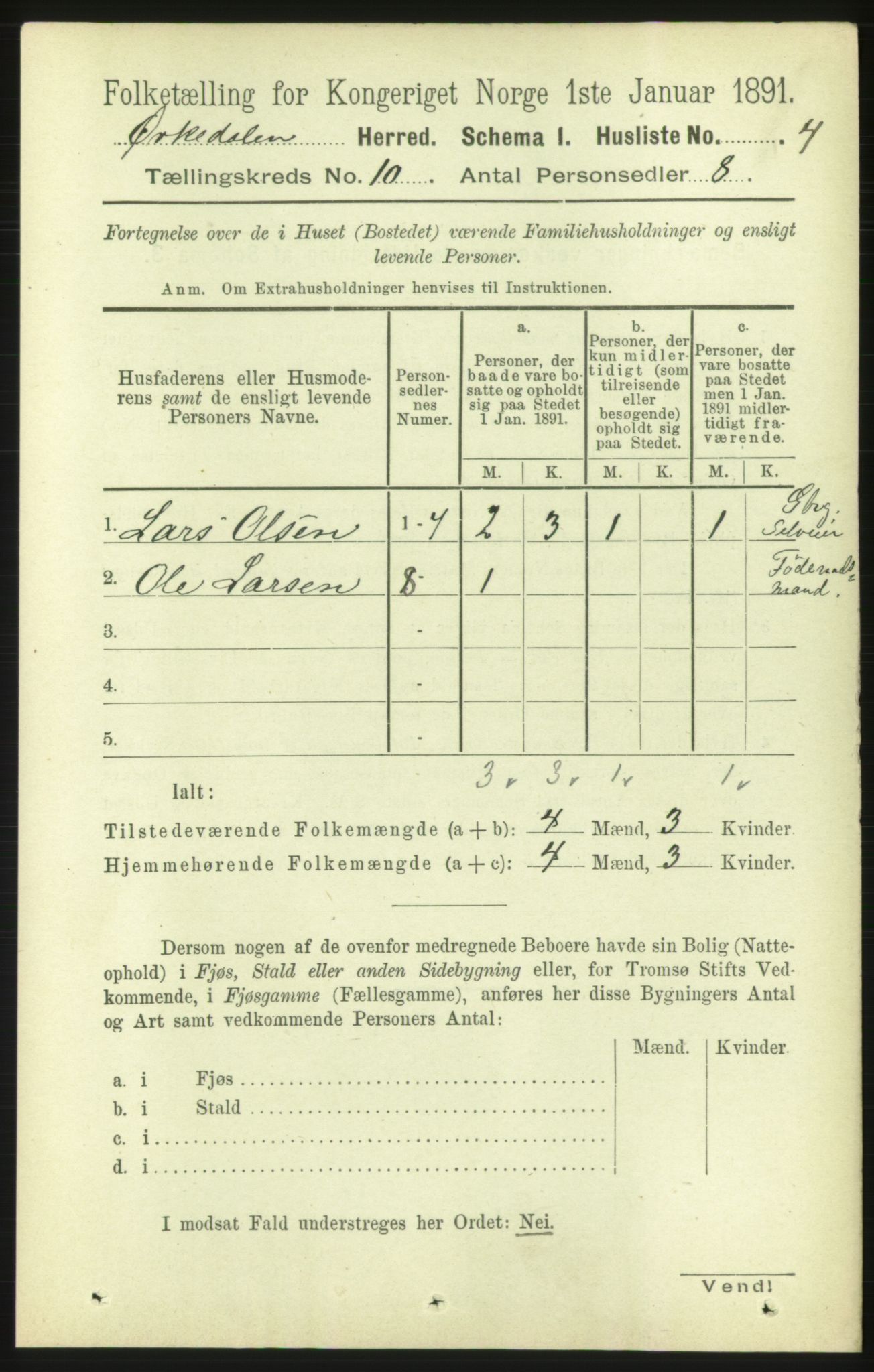 RA, Folketelling 1891 for 1638 Orkdal herred, 1891, s. 4551