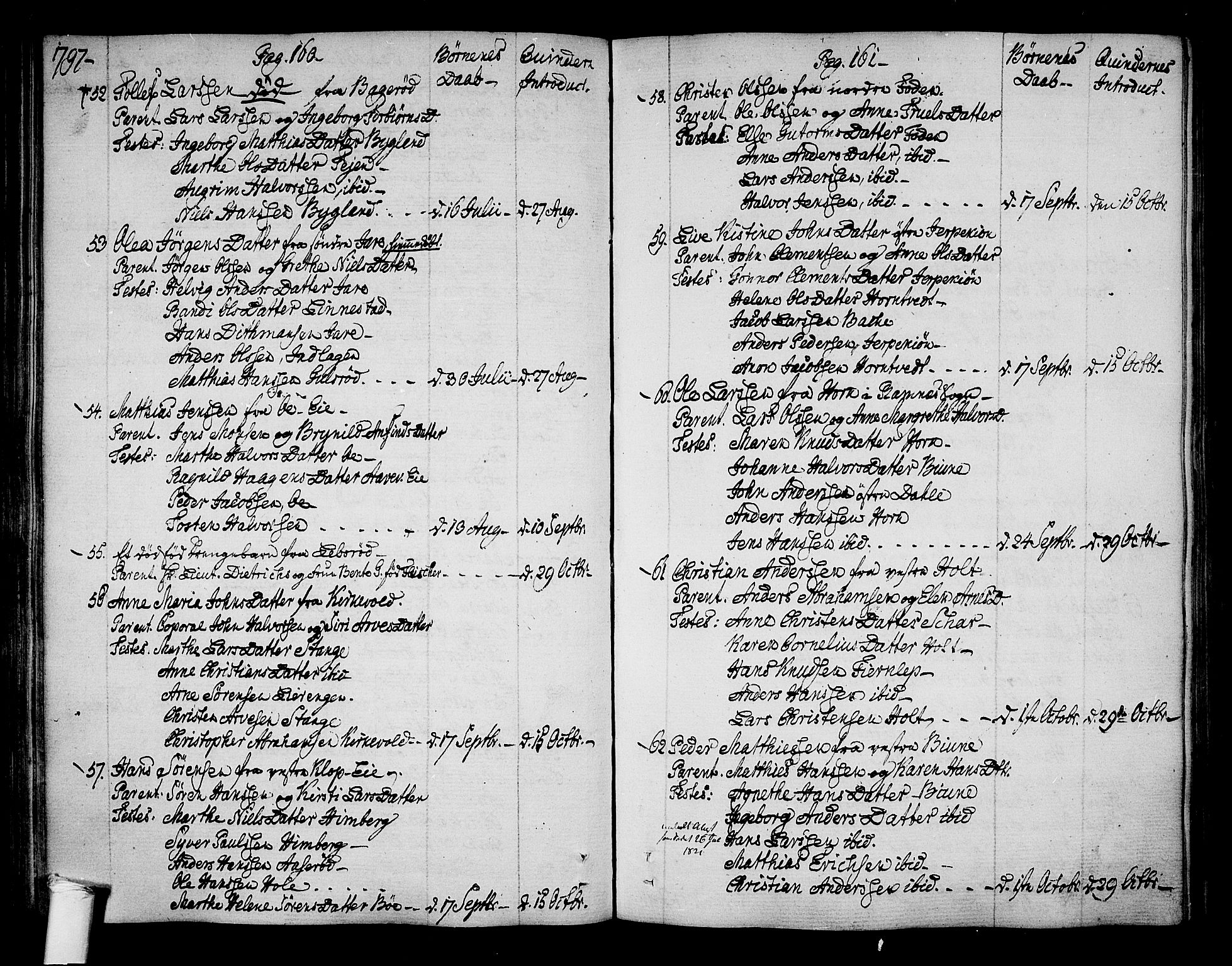 Ramnes kirkebøker, SAKO/A-314/F/Fa/L0003: Ministerialbok nr. I 3, 1790-1813, s. 160-161