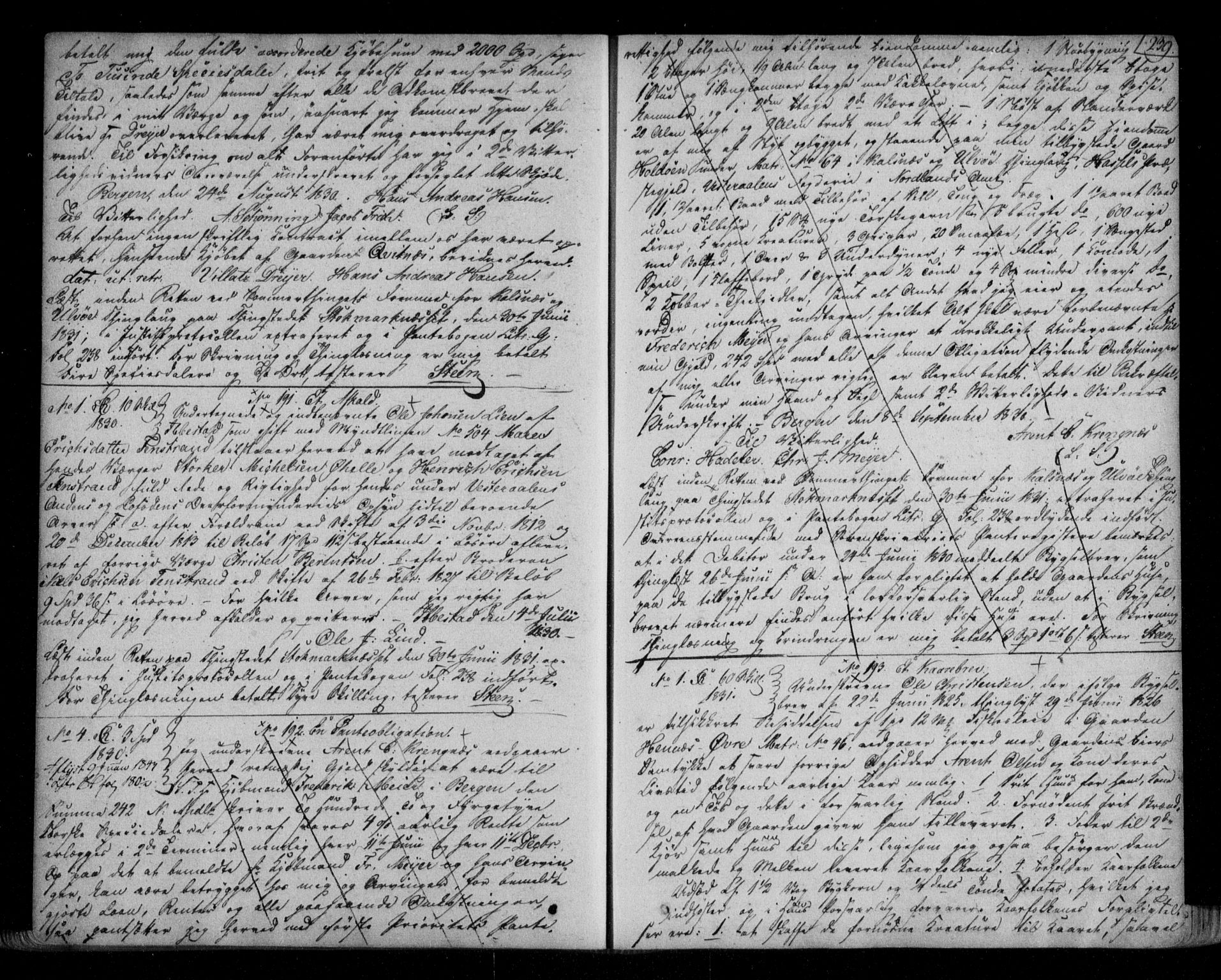 Vesterålen sorenskriveri, SAT/A-4180/1/2/2Ca/L0007: Pantebok nr. G, 1823-1836, s. 239