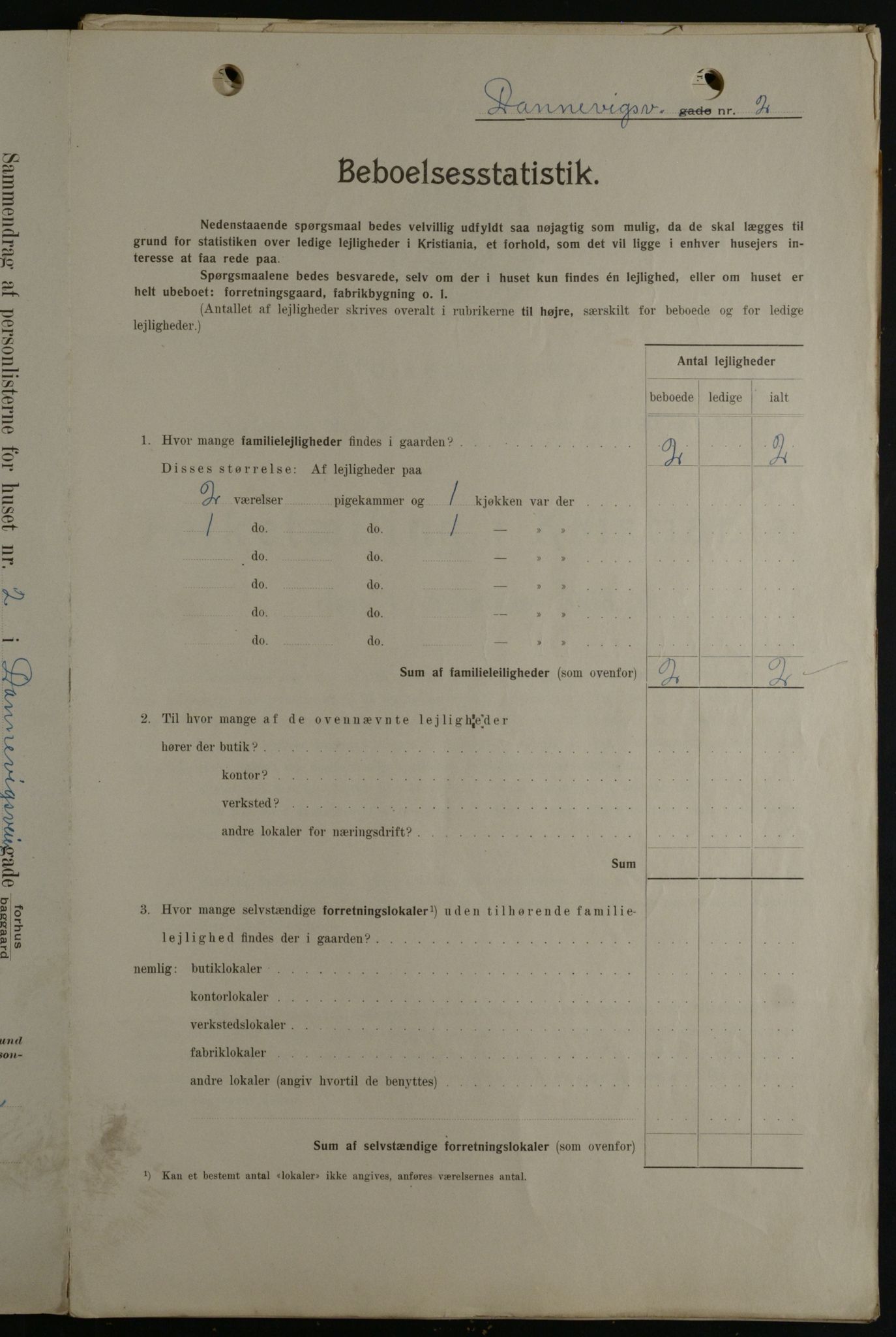 OBA, Kommunal folketelling 1.2.1908 for Kristiania kjøpstad, 1908, s. 14087