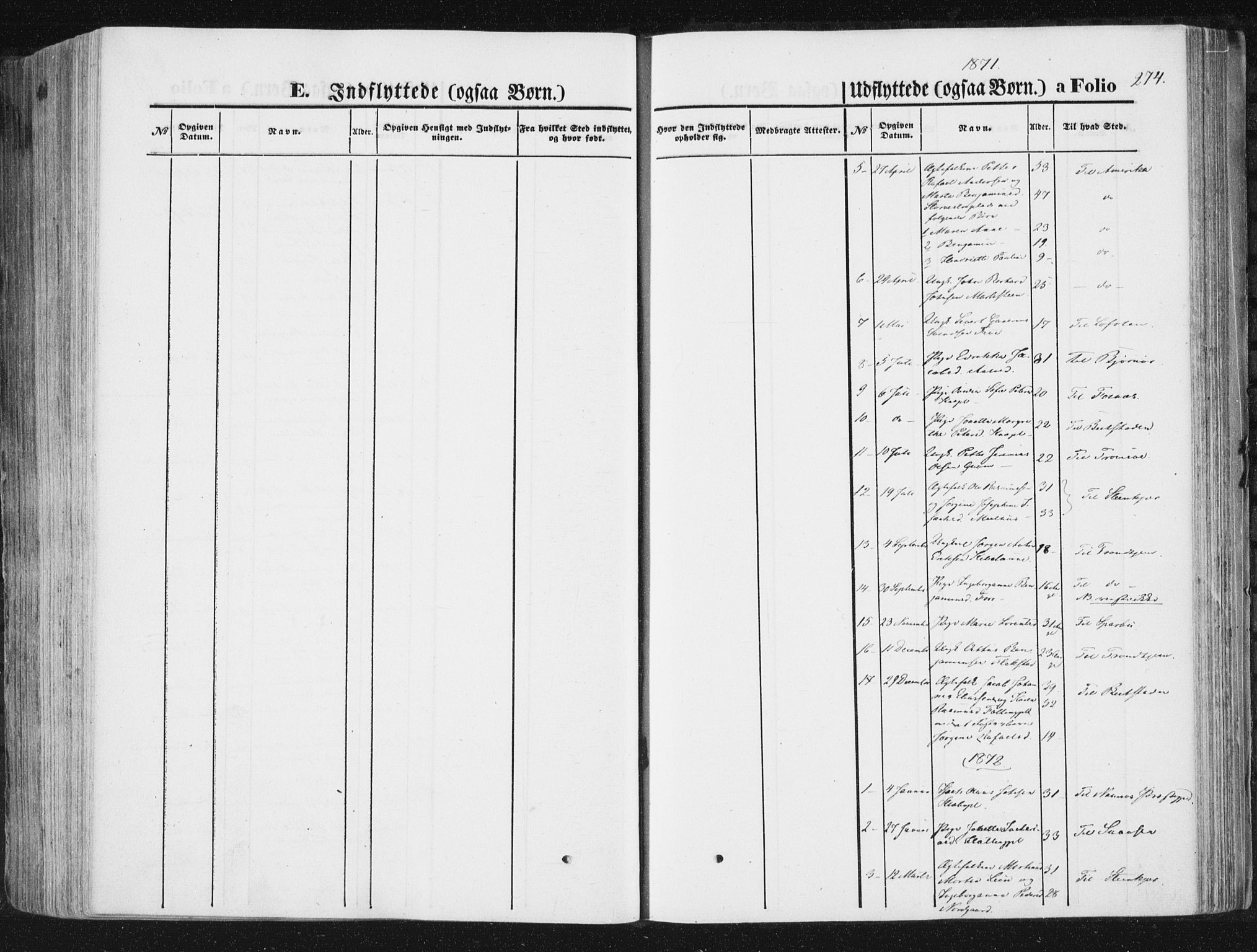 Ministerialprotokoller, klokkerbøker og fødselsregistre - Nord-Trøndelag, SAT/A-1458/746/L0447: Ministerialbok nr. 746A06, 1860-1877, s. 274