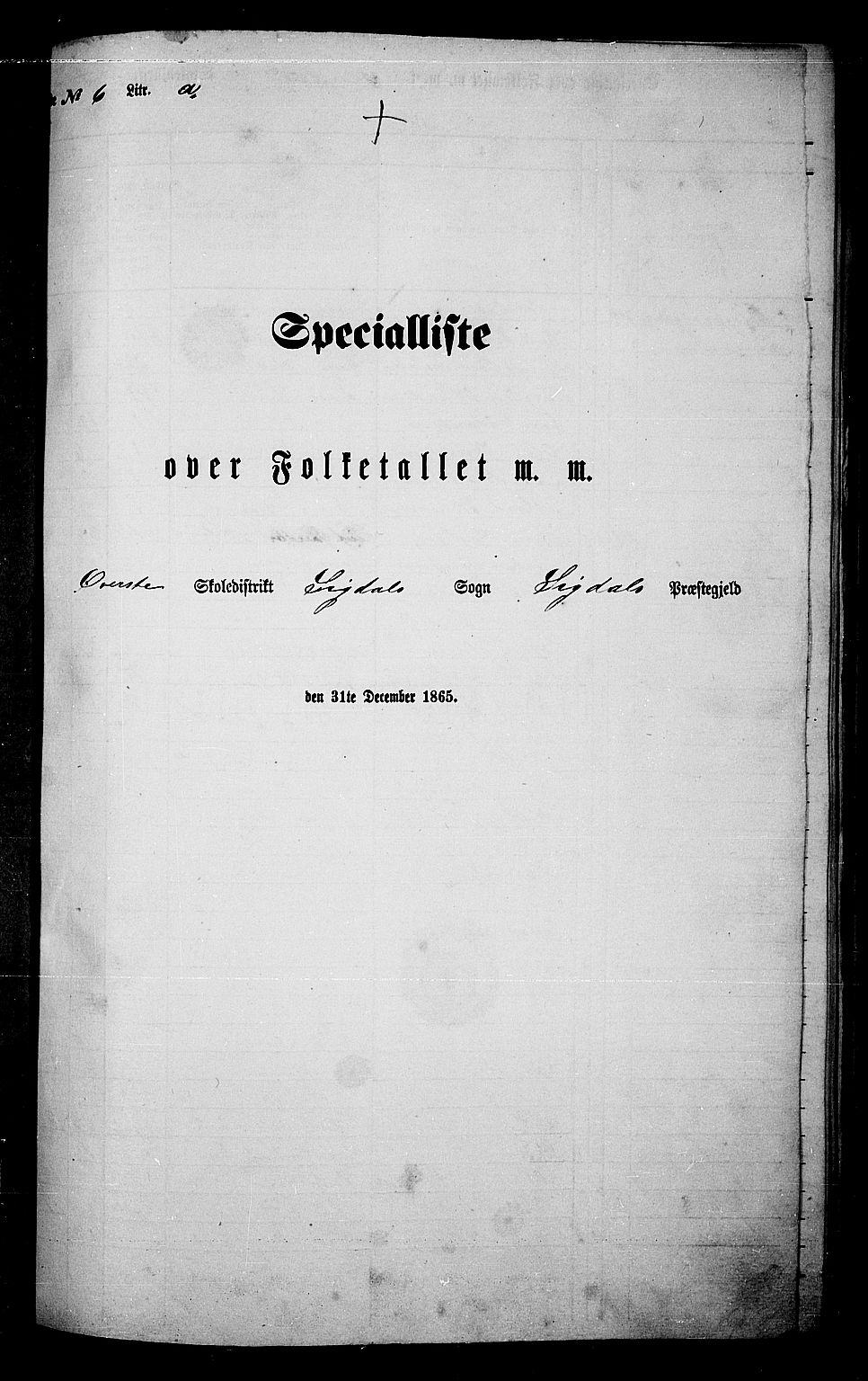 RA, Folketelling 1865 for 0621P Sigdal prestegjeld, 1865, s. 120