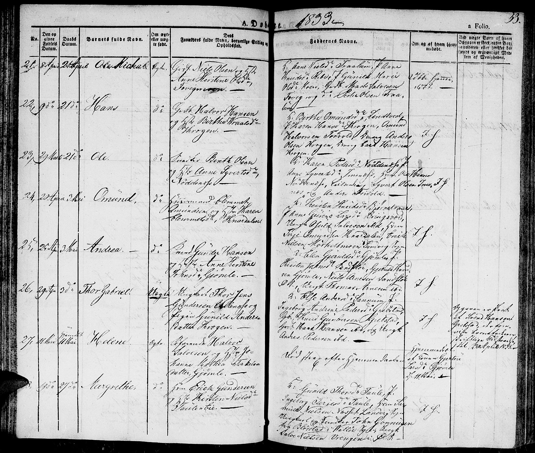 Fjære sokneprestkontor, AV/SAK-1111-0011/F/Fa/L0002: Ministerialbok nr. A 2, 1827-1839, s. 53