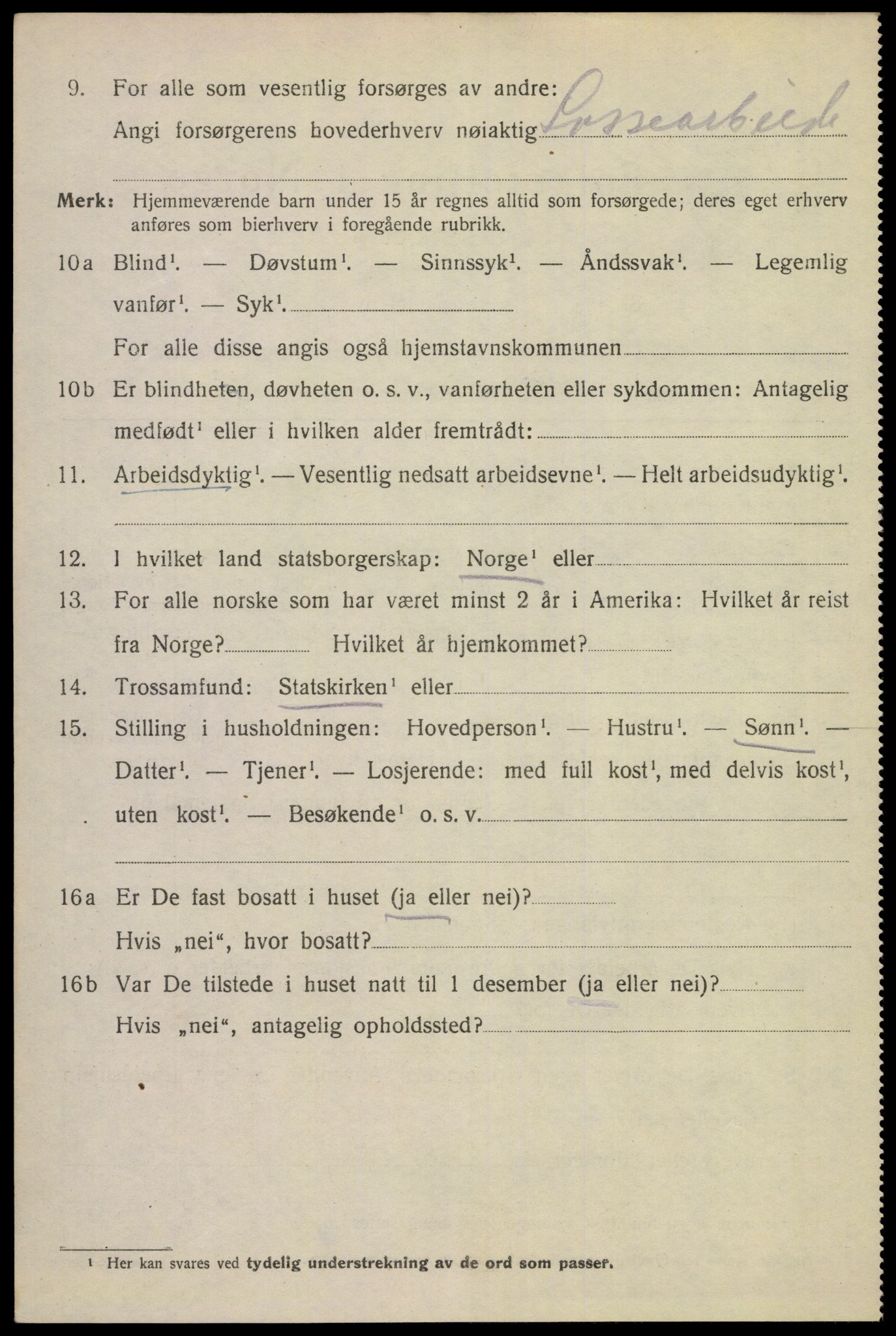 SAKO, Folketelling 1920 for 0806 Skien kjøpstad, 1920, s. 45083