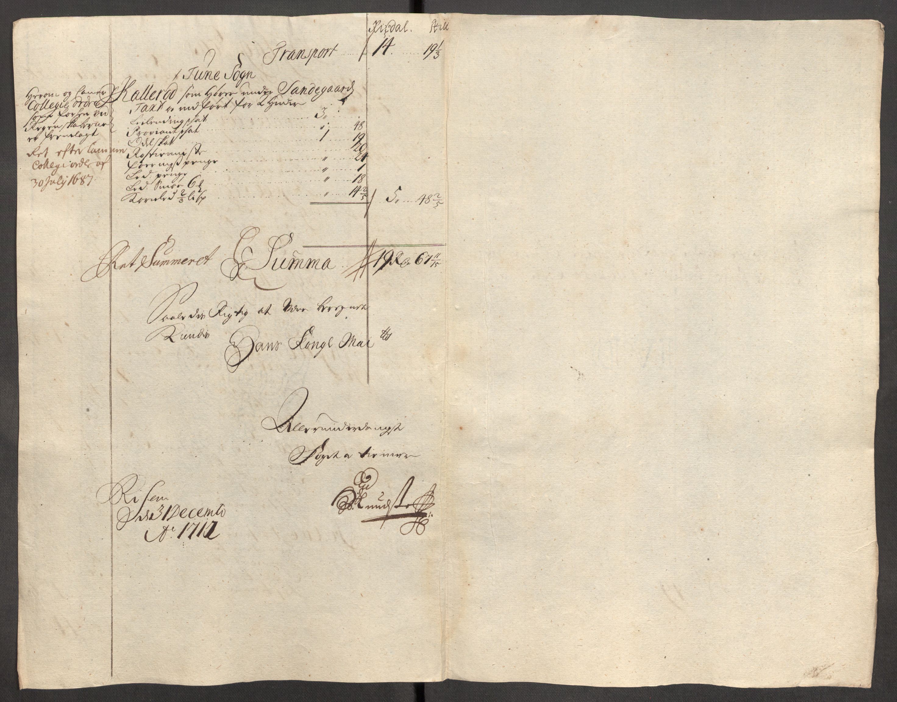 Rentekammeret inntil 1814, Reviderte regnskaper, Fogderegnskap, AV/RA-EA-4092/R04/L0137: Fogderegnskap Moss, Onsøy, Tune, Veme og Åbygge, 1712, s. 222