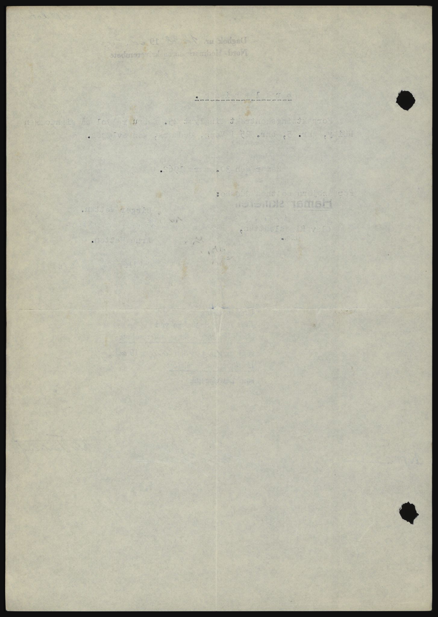 Nord-Hedmark sorenskriveri, AV/SAH-TING-012/H/Hc/L0016: Pantebok nr. 16, 1962-1962, Dagboknr: 1238/1962