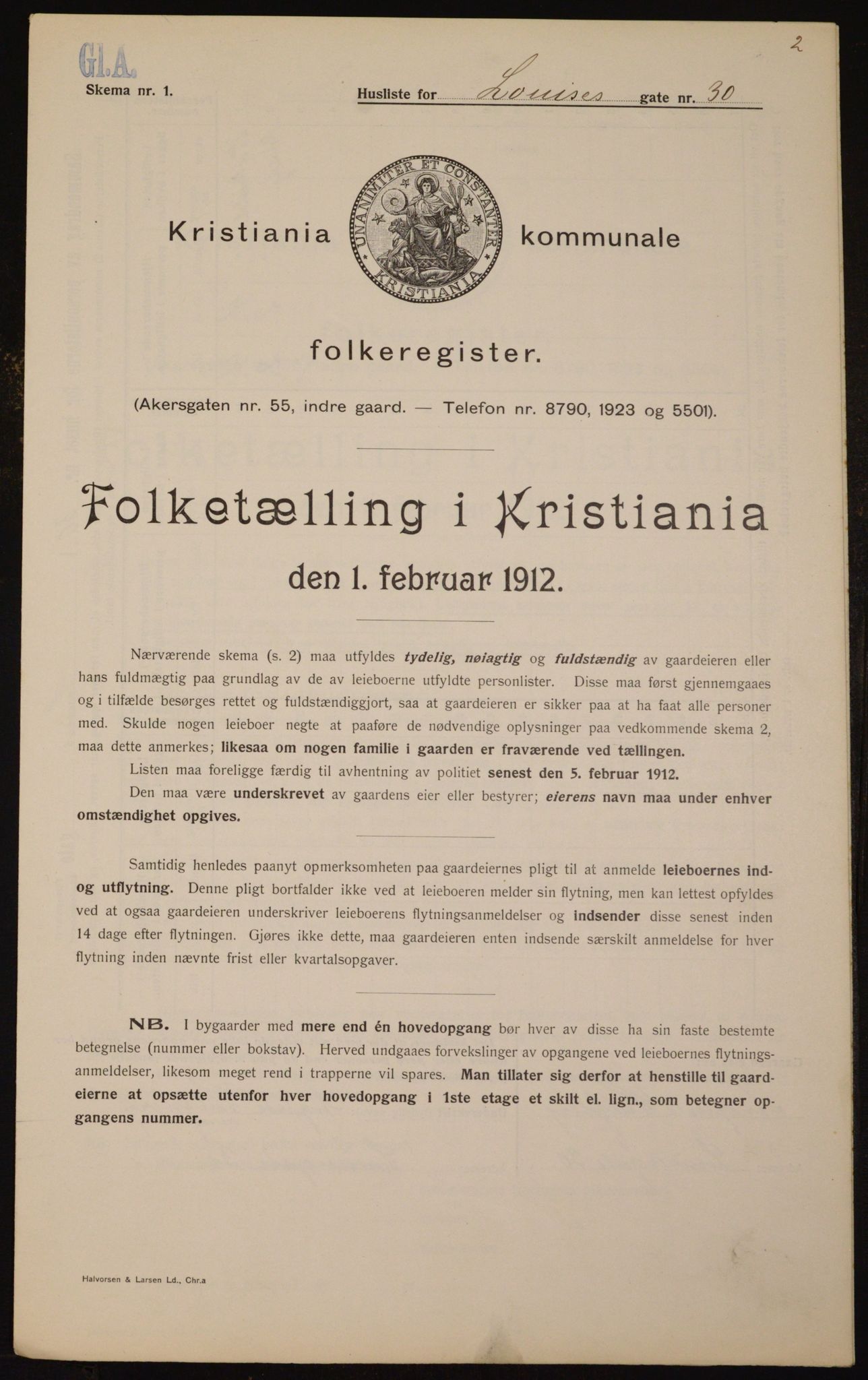 OBA, Kommunal folketelling 1.2.1912 for Kristiania, 1912, s. 58790