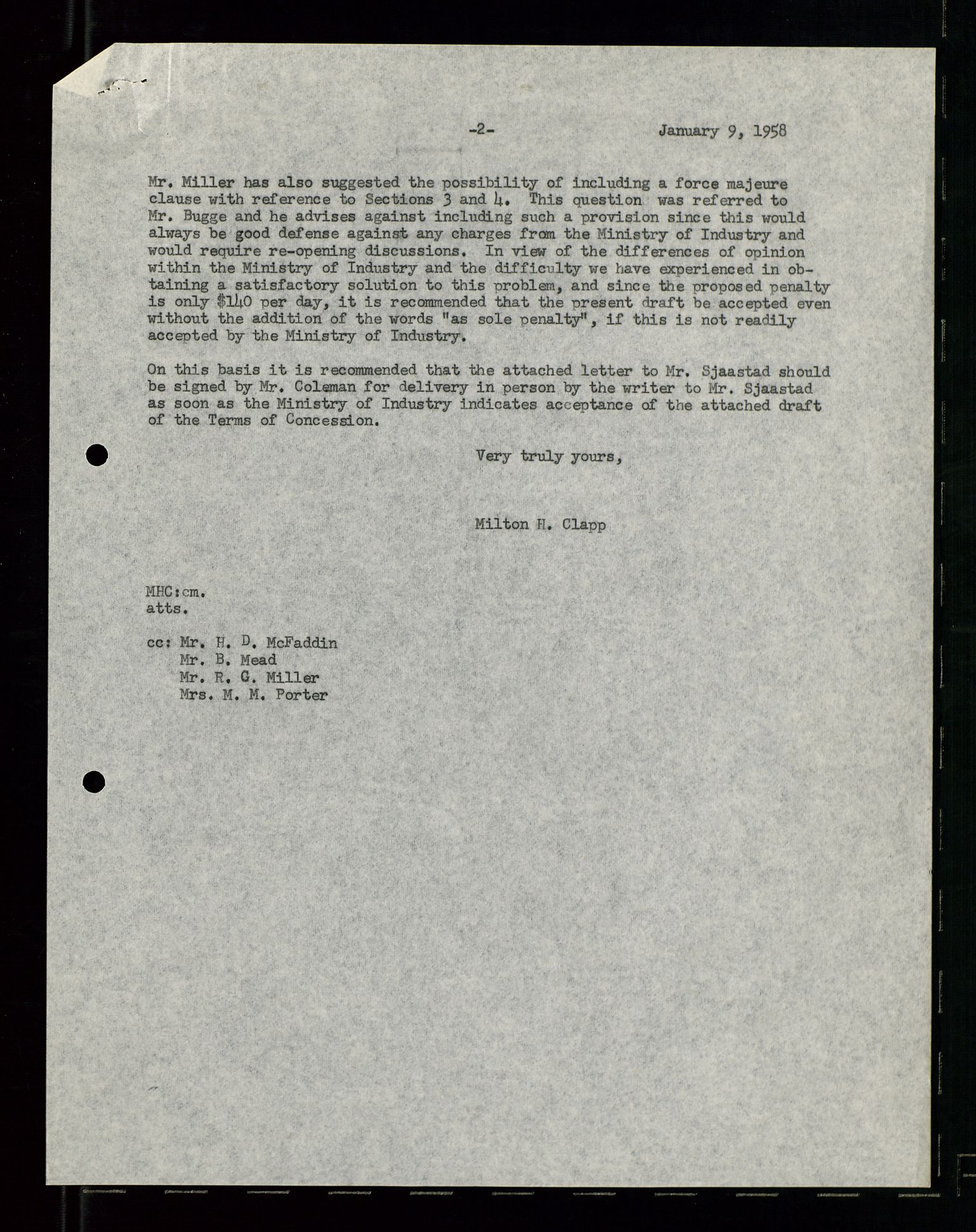 PA 1537 - A/S Essoraffineriet Norge, AV/SAST-A-101957/A/Aa/L0001/0001: Styremøter / Styremøter, board meetings, 1959-1961, s. 309