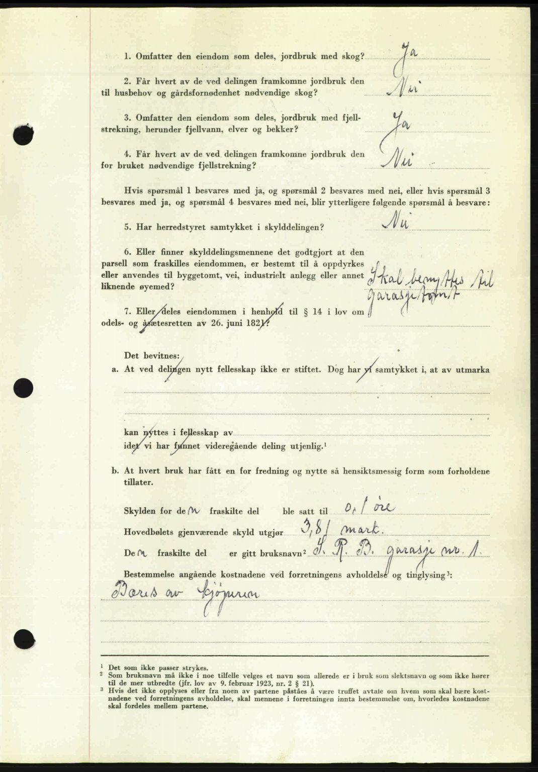 Romsdal sorenskriveri, SAT/A-4149/1/2/2C: Pantebok nr. A24, 1947-1947, Dagboknr: 3137/1947