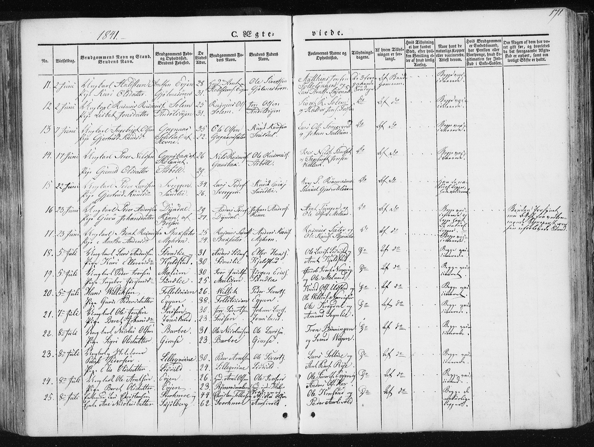 Ministerialprotokoller, klokkerbøker og fødselsregistre - Sør-Trøndelag, SAT/A-1456/668/L0805: Ministerialbok nr. 668A05, 1840-1853, s. 171