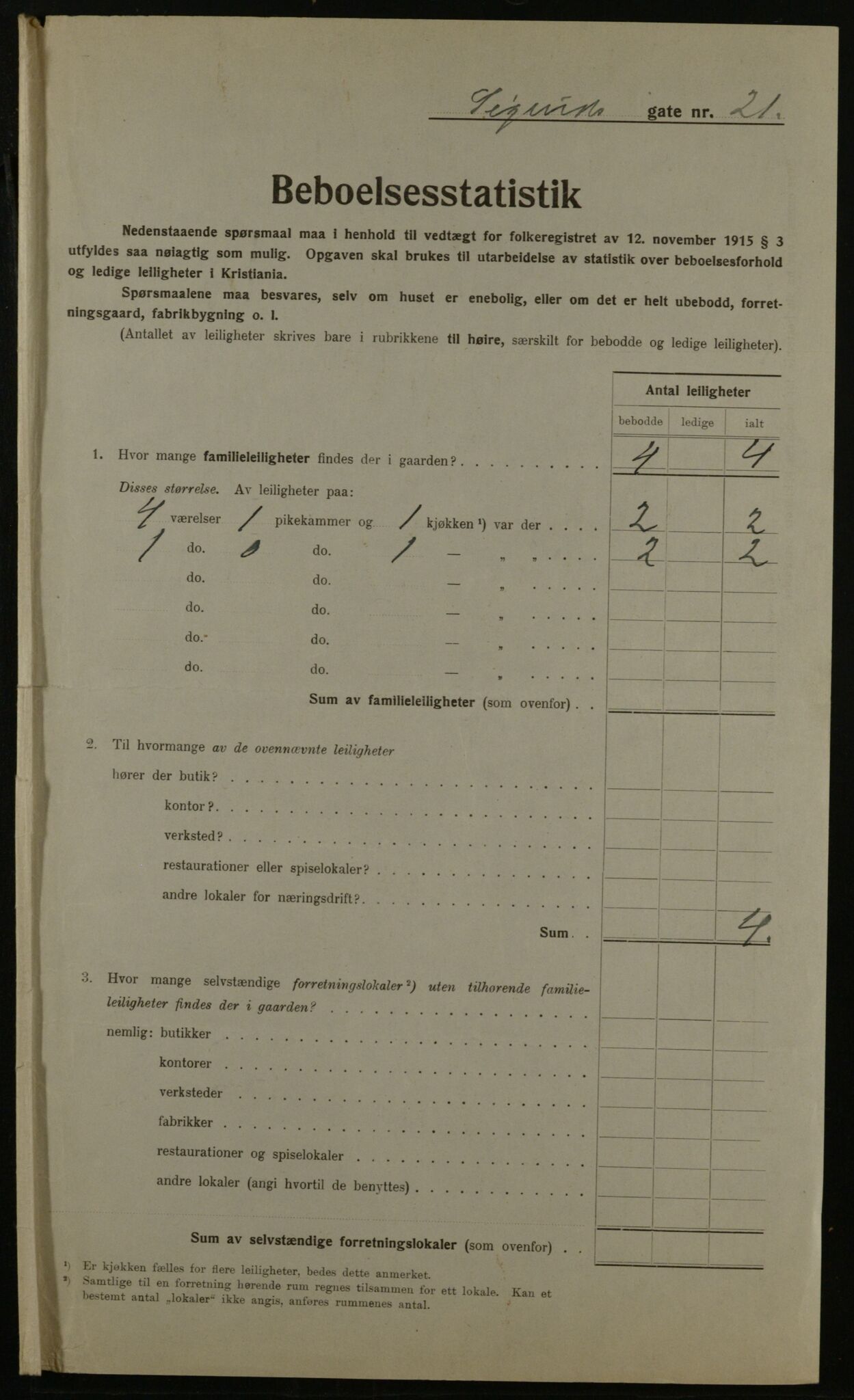 OBA, Kommunal folketelling 1.12.1923 for Kristiania, 1923, s. 105337