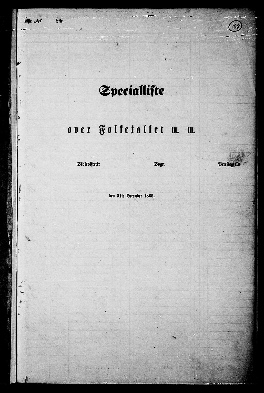 RA, Folketelling 1865 for 0218aP Vestre Aker prestegjeld, 1865, s. 169