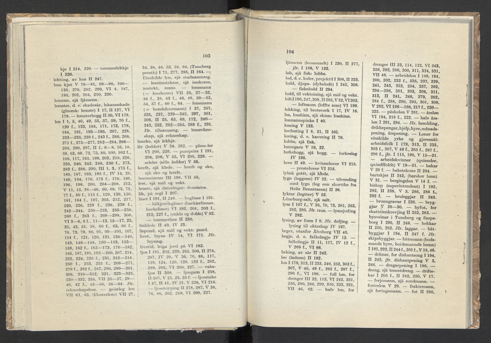 Publikasjoner utgitt av Arkivverket, PUBL/PUBL-001/C/0008: Sakregister, 1548-1567, s. 103-104