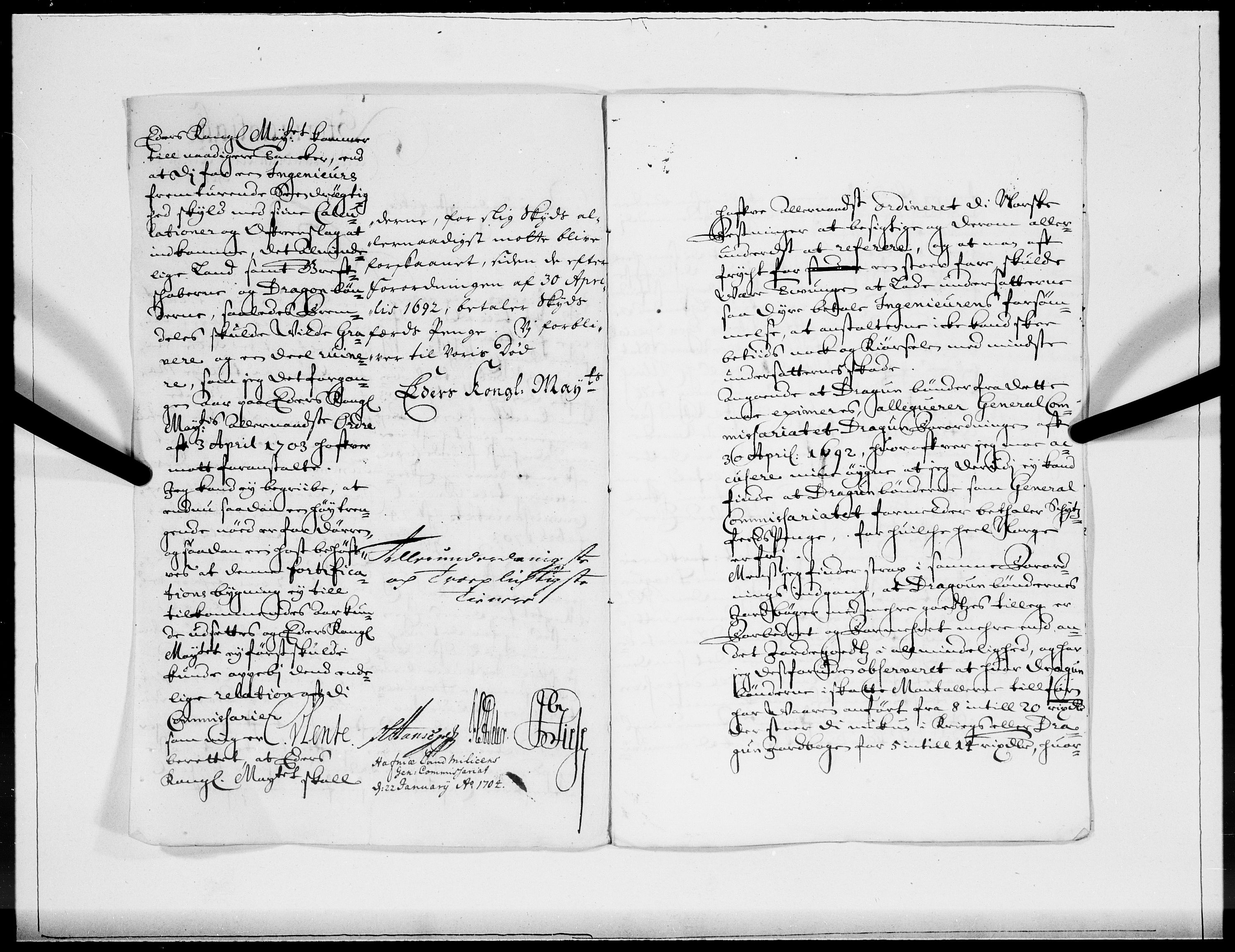 Danske Kanselli 1572-1799, AV/RA-EA-3023/F/Fc/Fcc/Fcca/L0055: Norske innlegg 1572-1799, 1704, s. 31