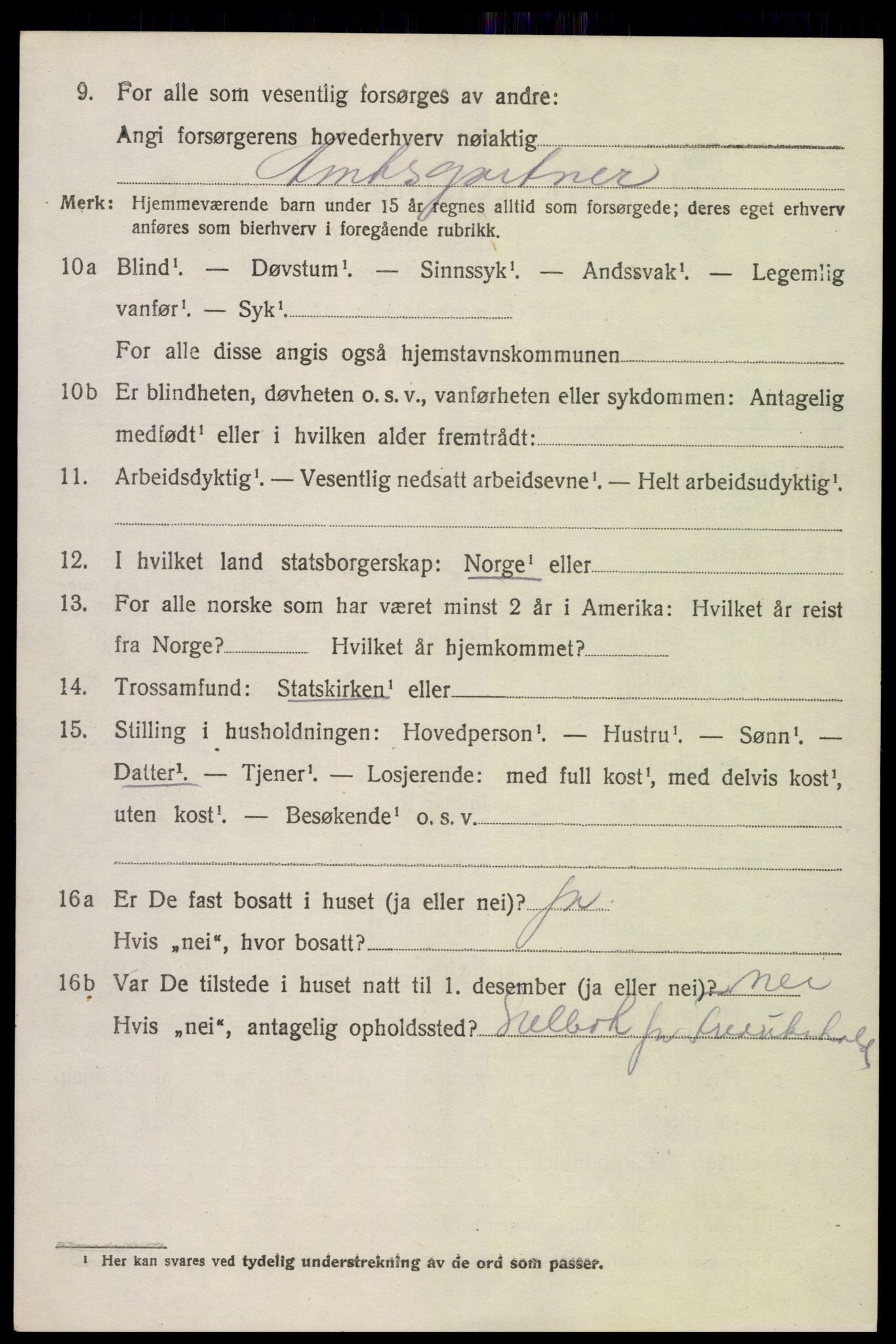 SAK, Folketelling 1920 for 0920 Øyestad herred, 1920, s. 6945
