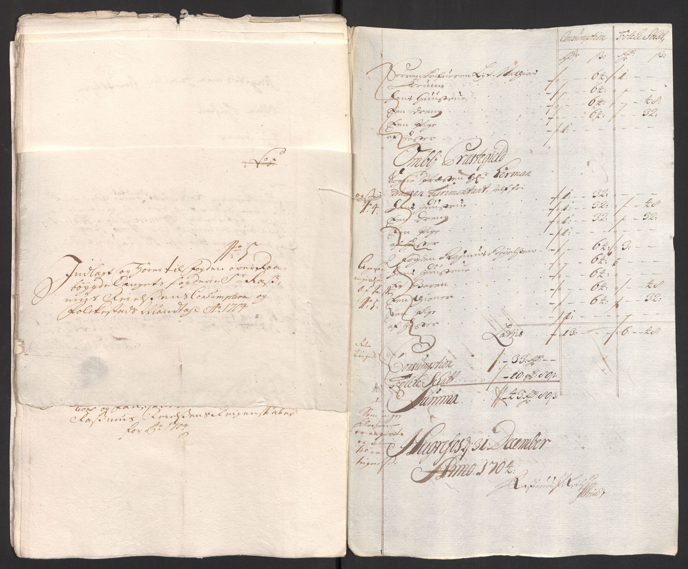 Rentekammeret inntil 1814, Reviderte regnskaper, Fogderegnskap, AV/RA-EA-4092/R40/L2447: Fogderegnskap Råbyggelag, 1703-1705, s. 286