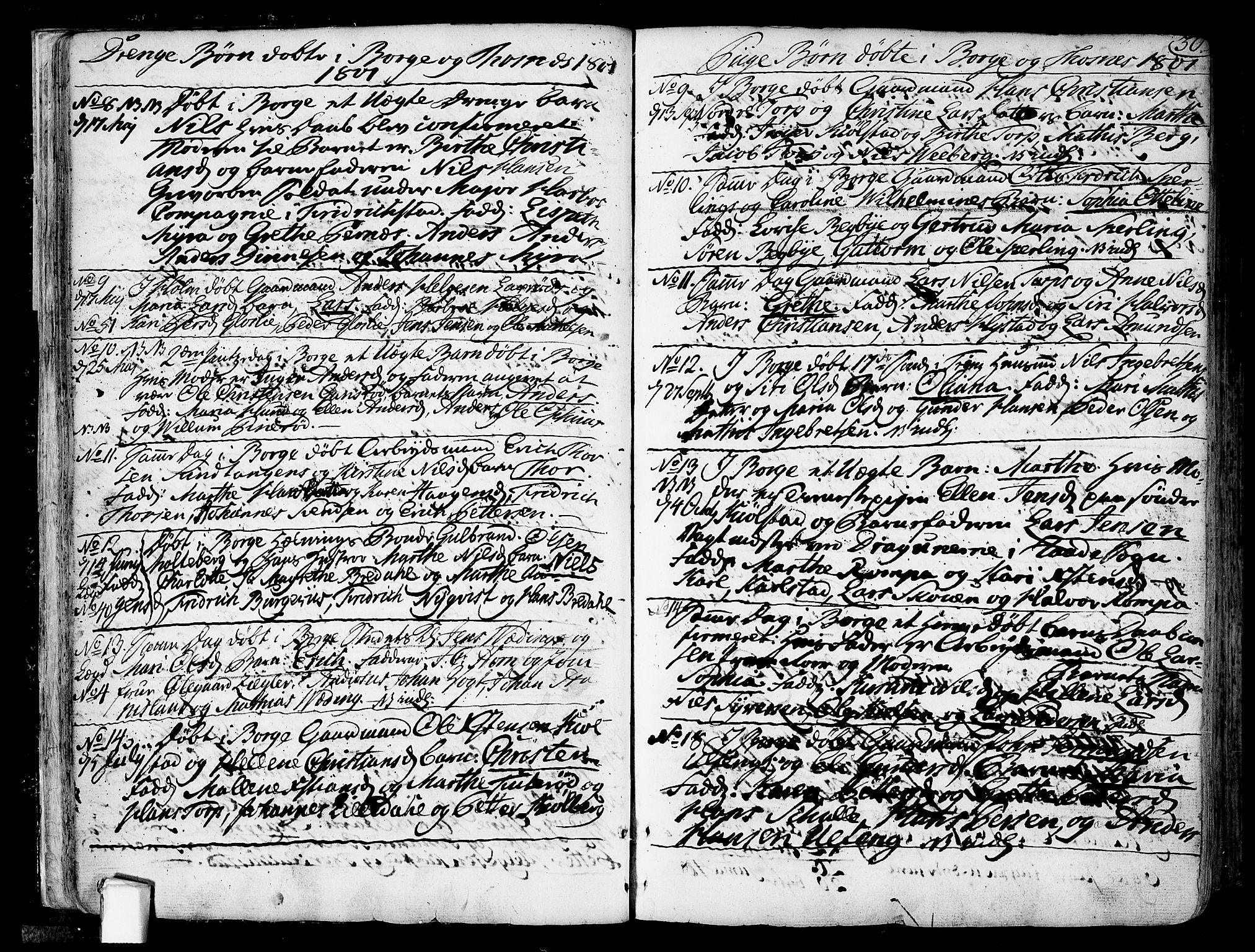 Borge prestekontor Kirkebøker, SAO/A-10903/F/Fa/L0002: Ministerialbok nr. I 2, 1791-1817, s. 30