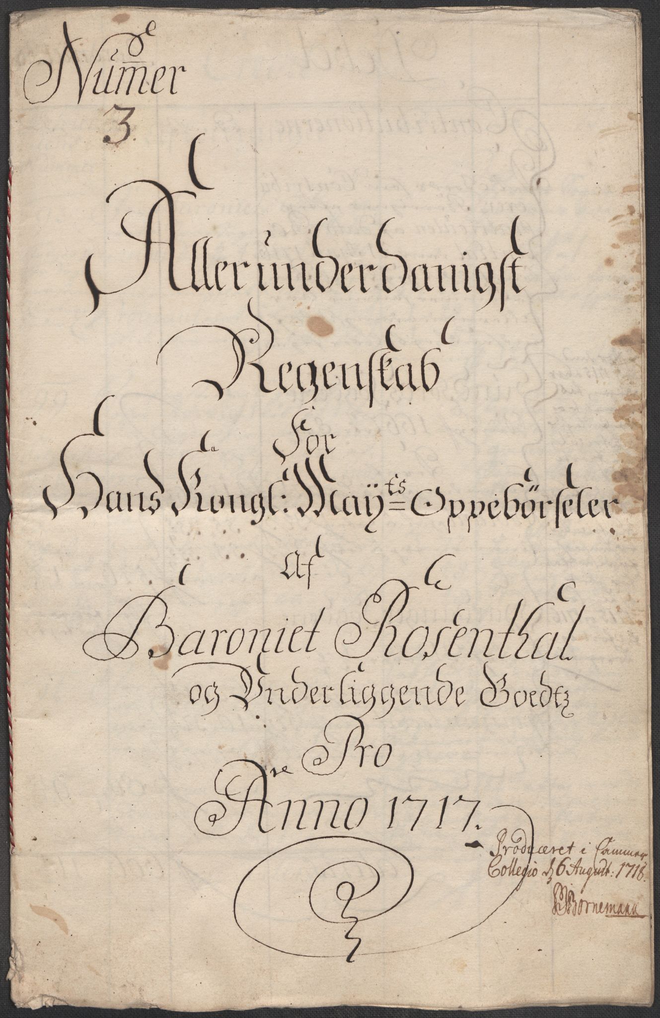 Rentekammeret inntil 1814, Reviderte regnskaper, Fogderegnskap, AV/RA-EA-4092/R49/L3139: Fogderegnskap Rosendal Baroni, 1715-1717, s. 201