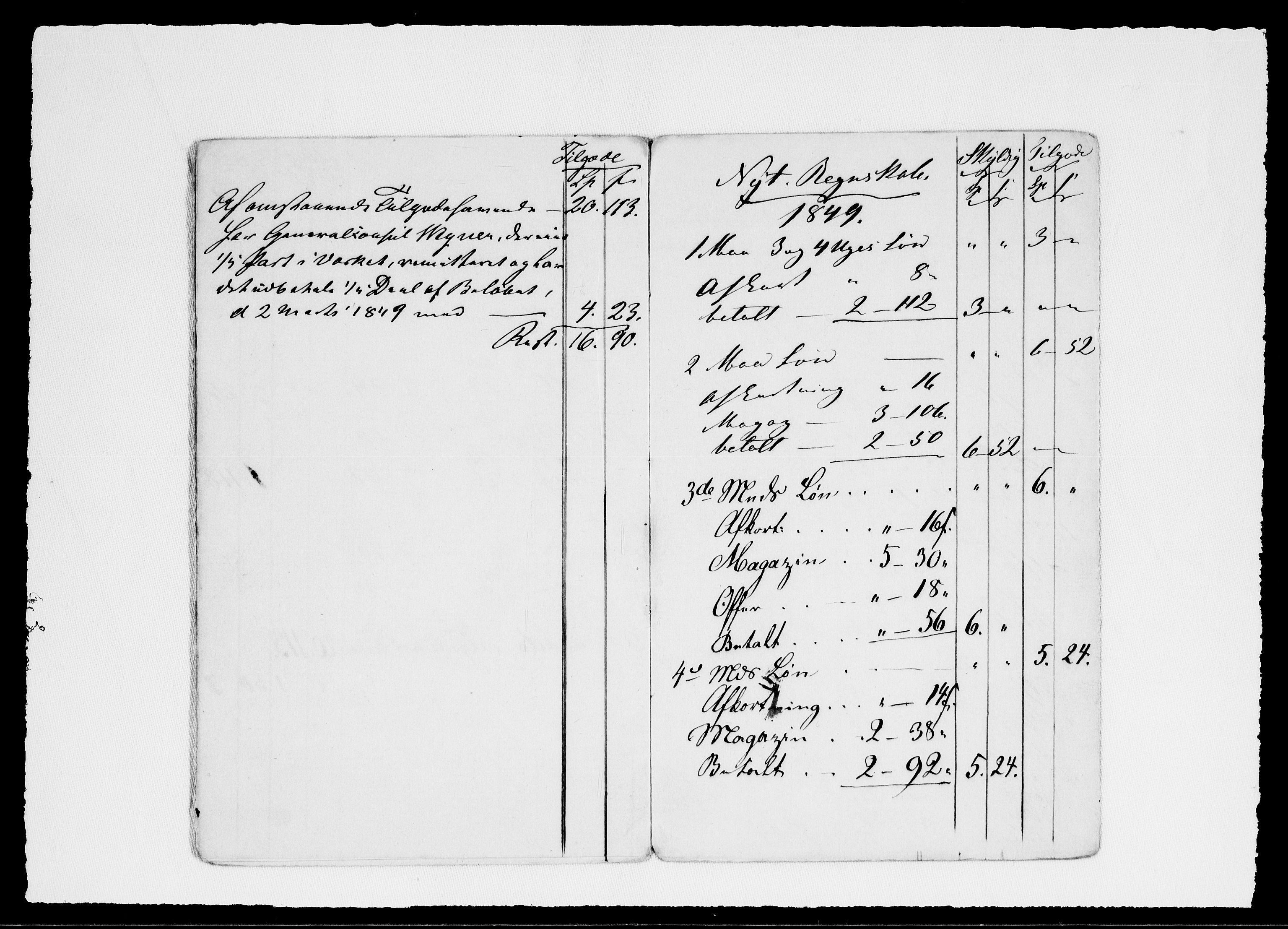 Modums Blaafarveværk, AV/RA-PA-0157/G/Gd/Gdd/L0300/0001: -- / Lønnebøker for arbeiderne Ang. kjørsler og leveranser:  Contra-Bog for Thorsten Thoresen, Contra-Bog for Reier B. Jahr, 1845-1849, s. 8