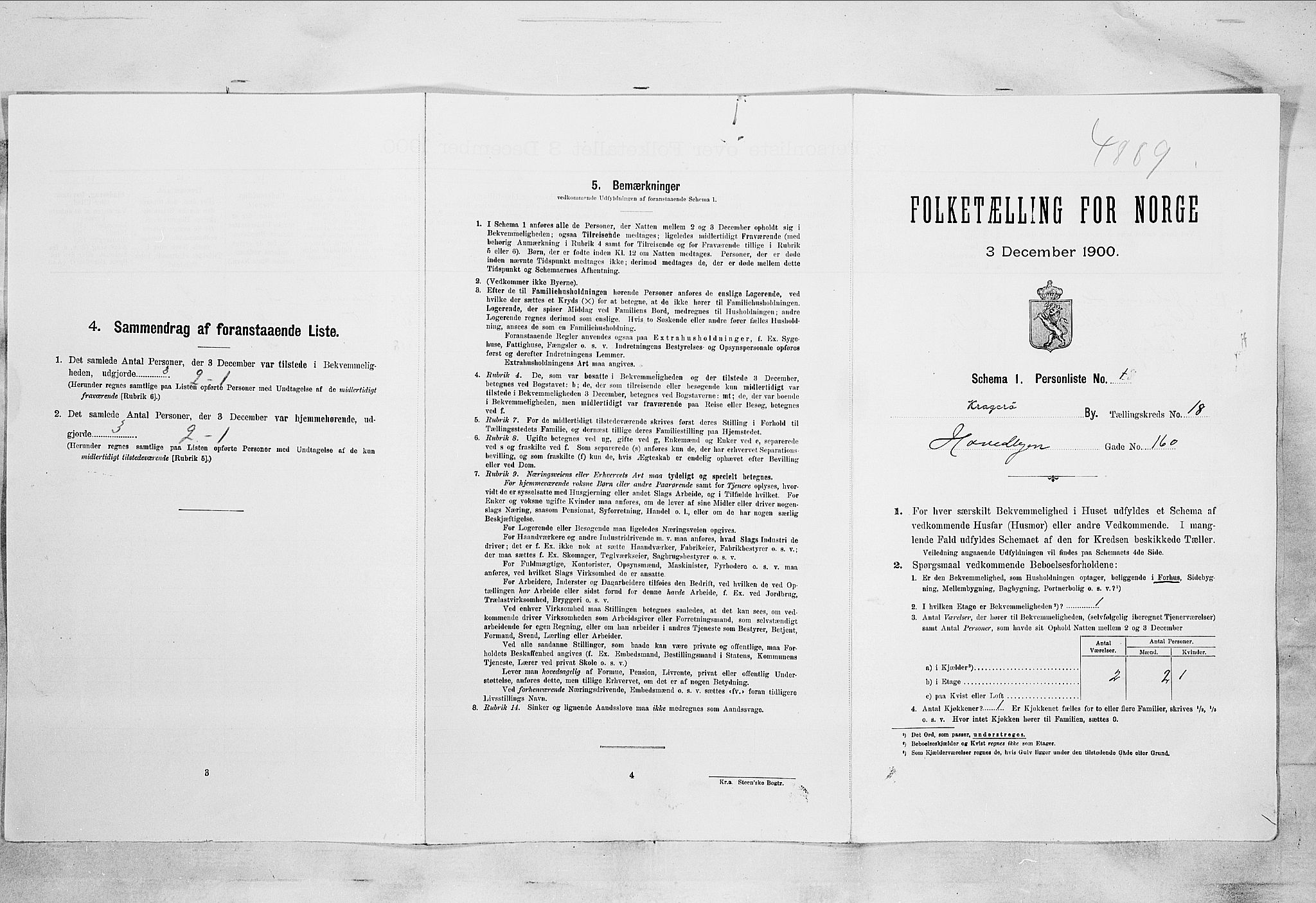 SAKO, Folketelling 1900 for 0801 Kragerø kjøpstad, 1900, s. 2166