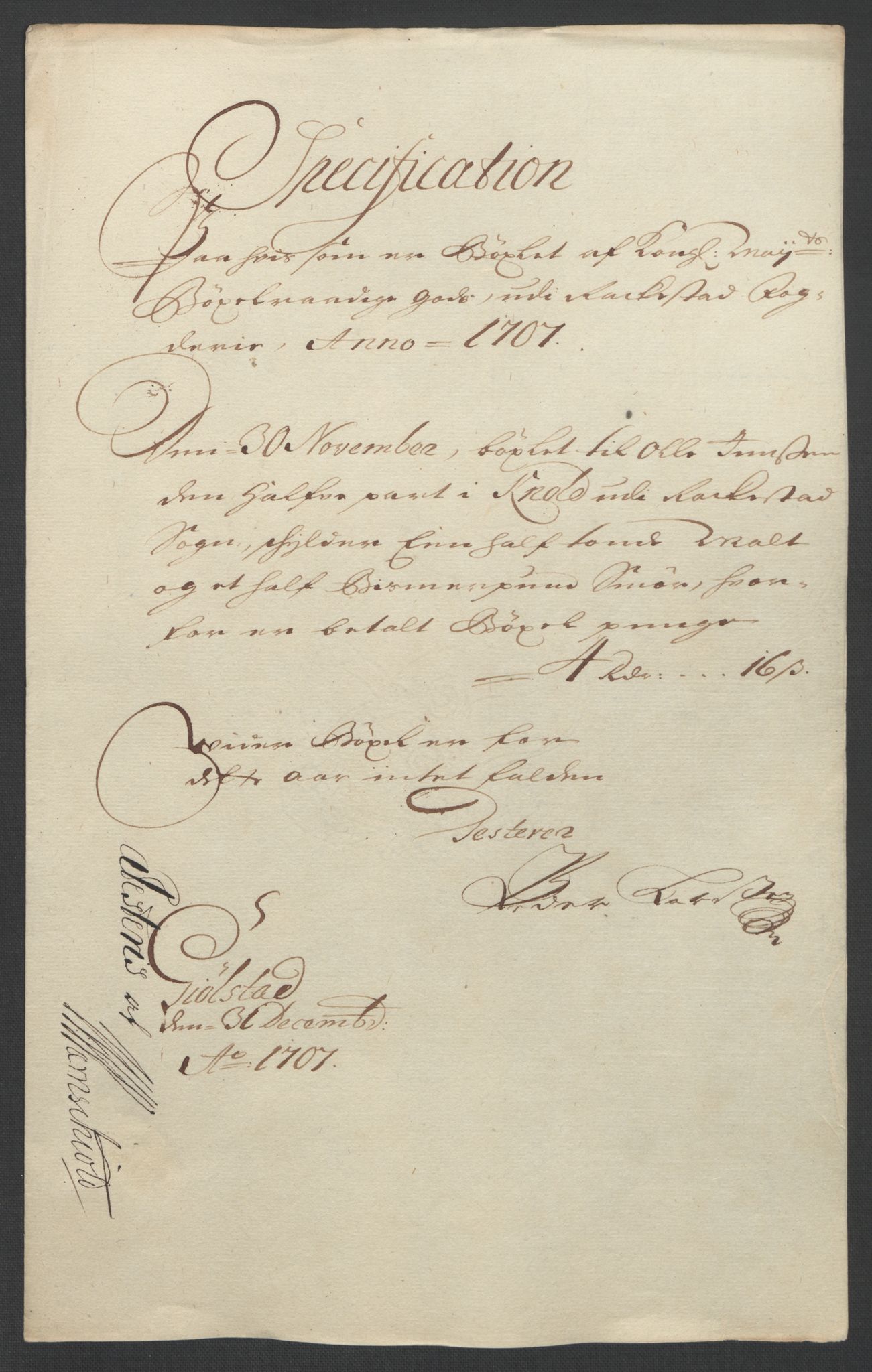 Rentekammeret inntil 1814, Reviderte regnskaper, Fogderegnskap, RA/EA-4092/R07/L0299: Fogderegnskap Rakkestad, Heggen og Frøland, 1707, s. 26