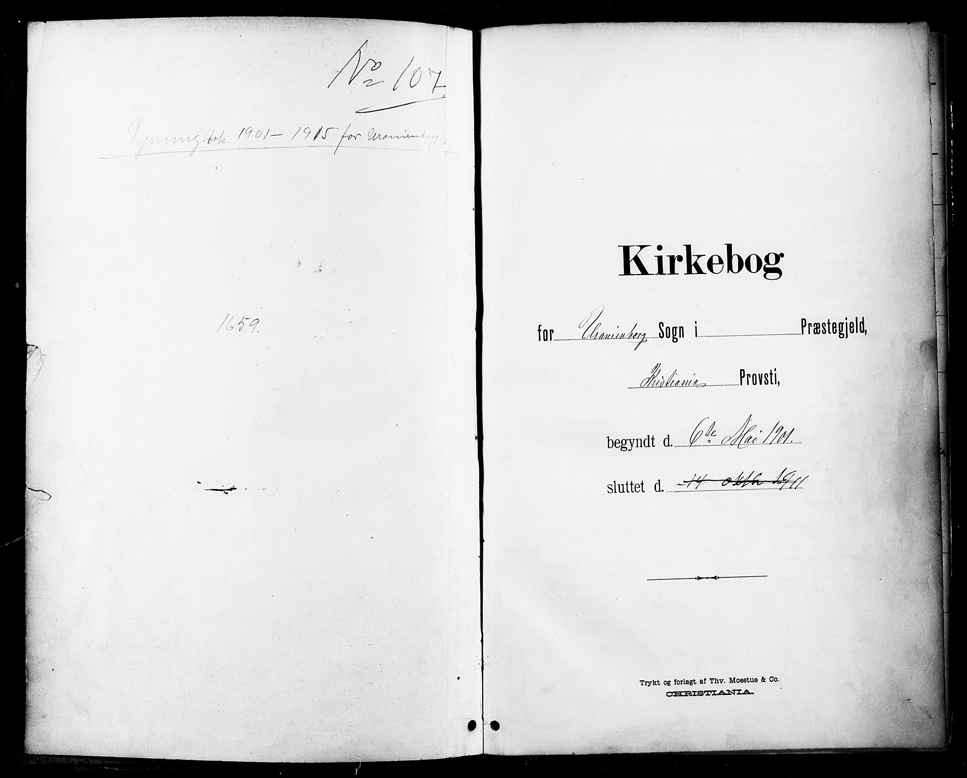 Uranienborg prestekontor Kirkebøker, SAO/A-10877/H/Ha/L0004: Lysningsprotokoll nr. I 4, 1901-1915