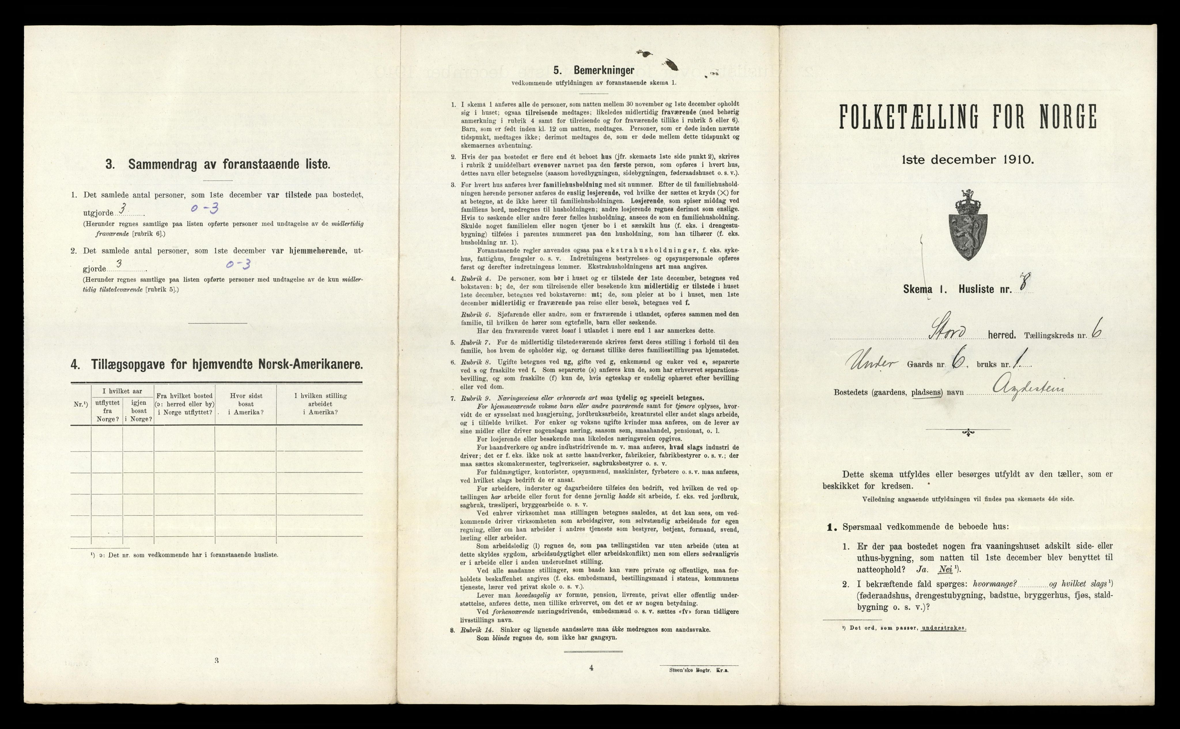 RA, Folketelling 1910 for 1221 Stord herred, 1910, s. 871