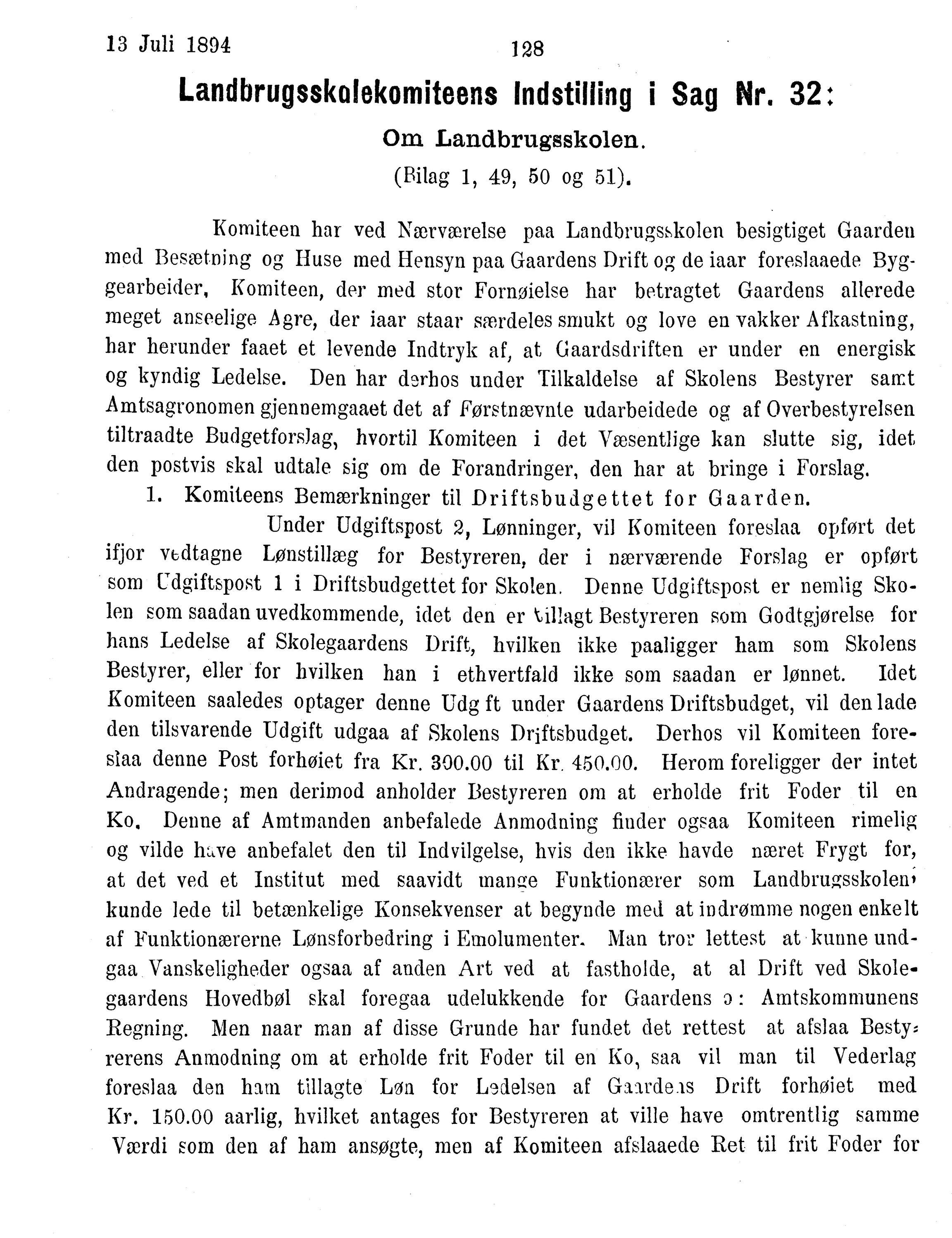 Nordland Fylkeskommune. Fylkestinget, AIN/NFK-17/176/A/Ac/L0017: Fylkestingsforhandlinger 1894, 1894