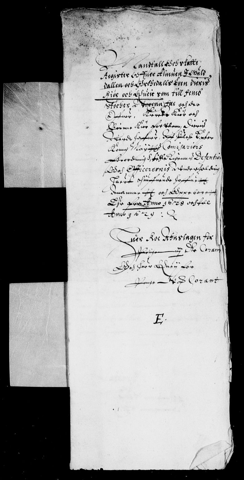 Rentekammeret inntil 1814, Reviderte regnskaper, Lensregnskaper, RA/EA-5023/R/Rb/Rbw/L0039: Trondheim len, 1627-1629