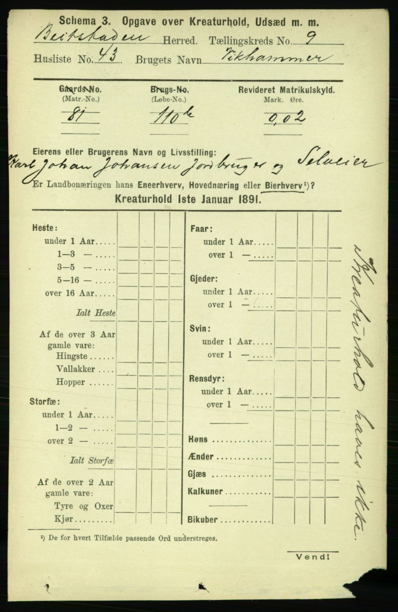 RA, Folketelling 1891 for 1727 Beitstad herred, 1891, s. 6181